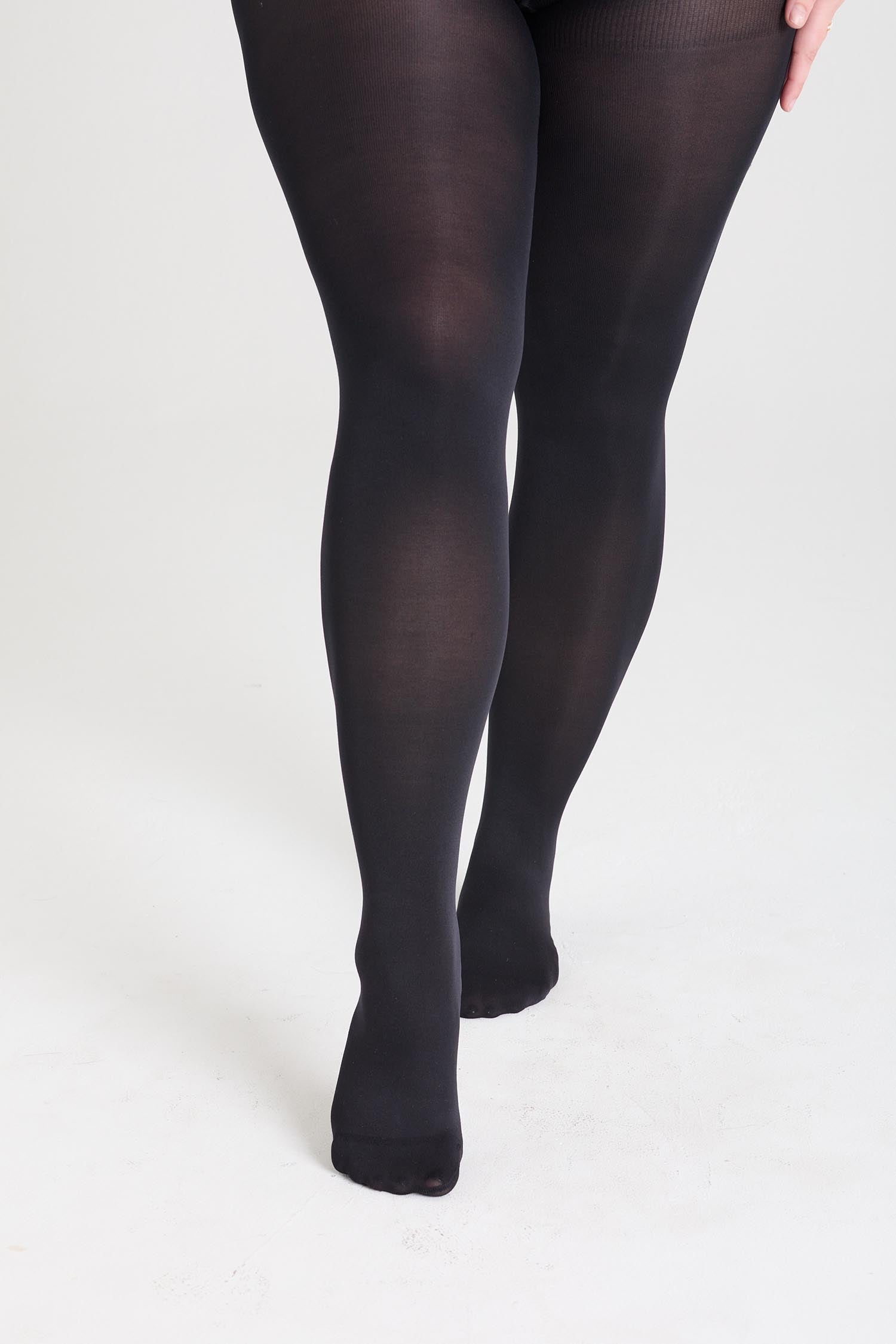 Stay Cool Opaque Tights - Black