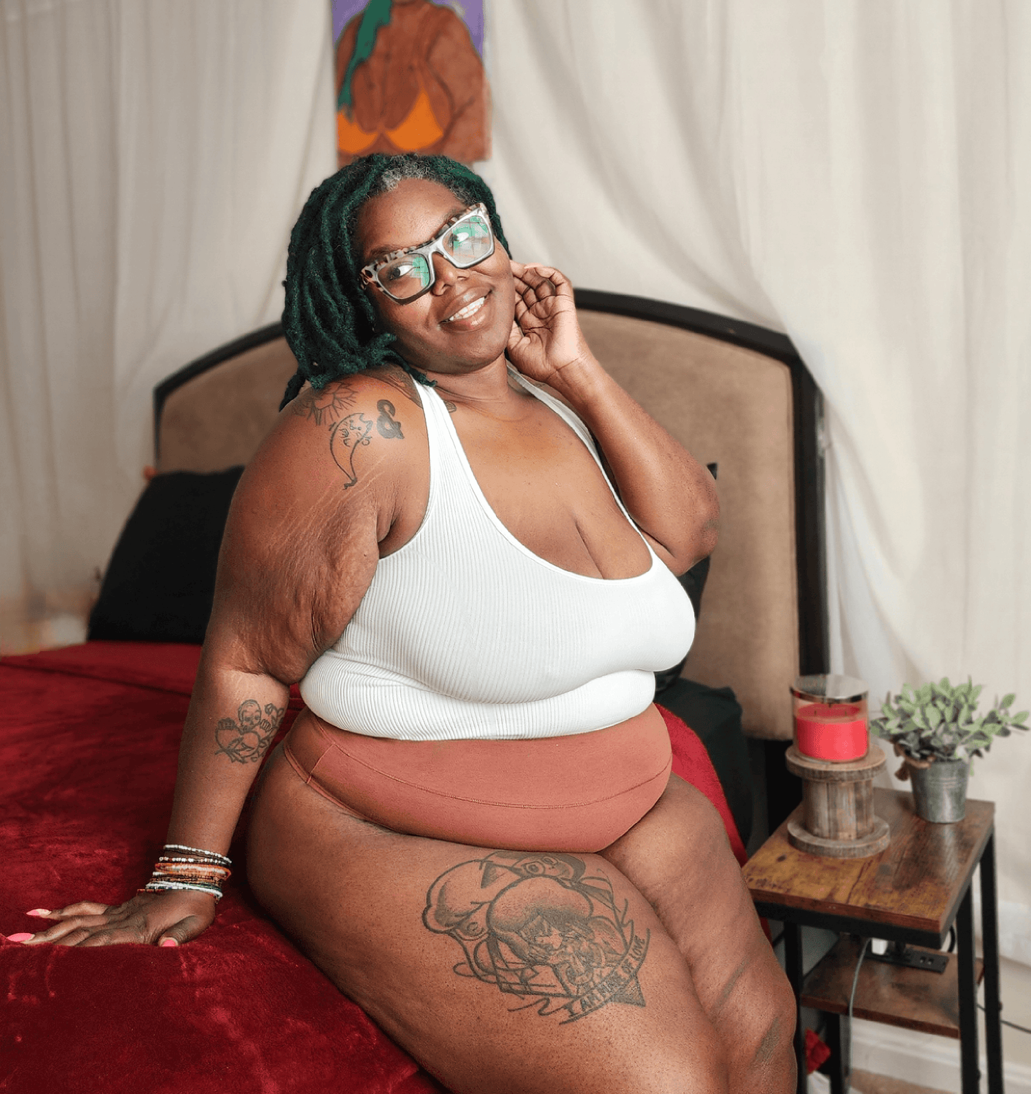 Organic Cotton Cheeky High Leg Panties - Root Beer