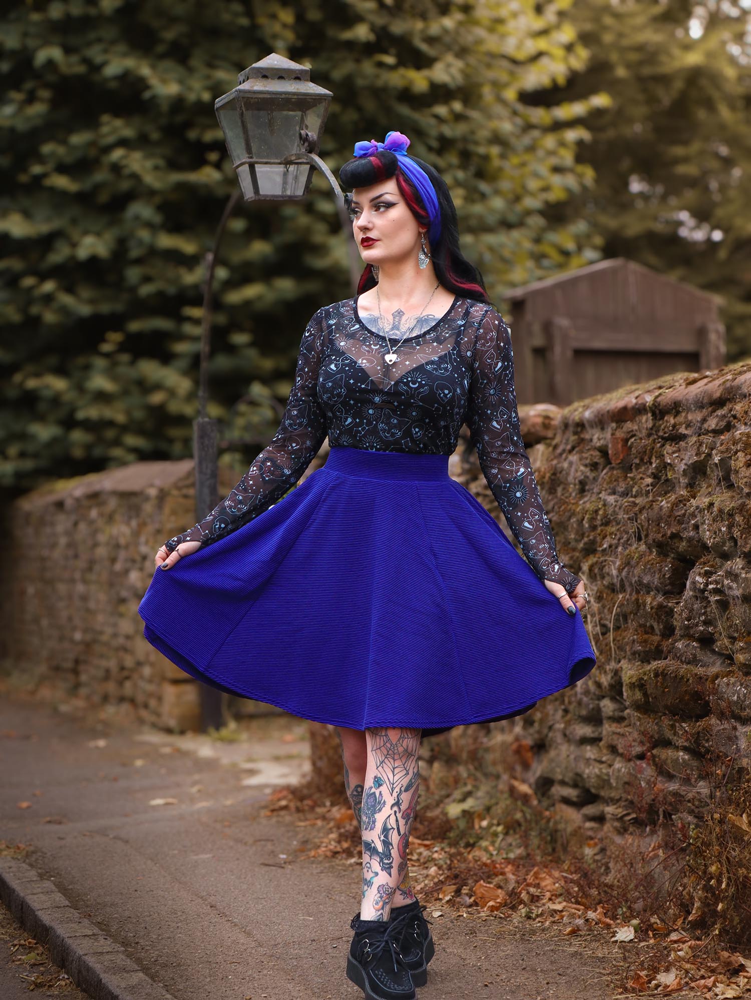 Ottoman Flare Skirt - Aretha - Tights & Clothes In Sizes 1-34