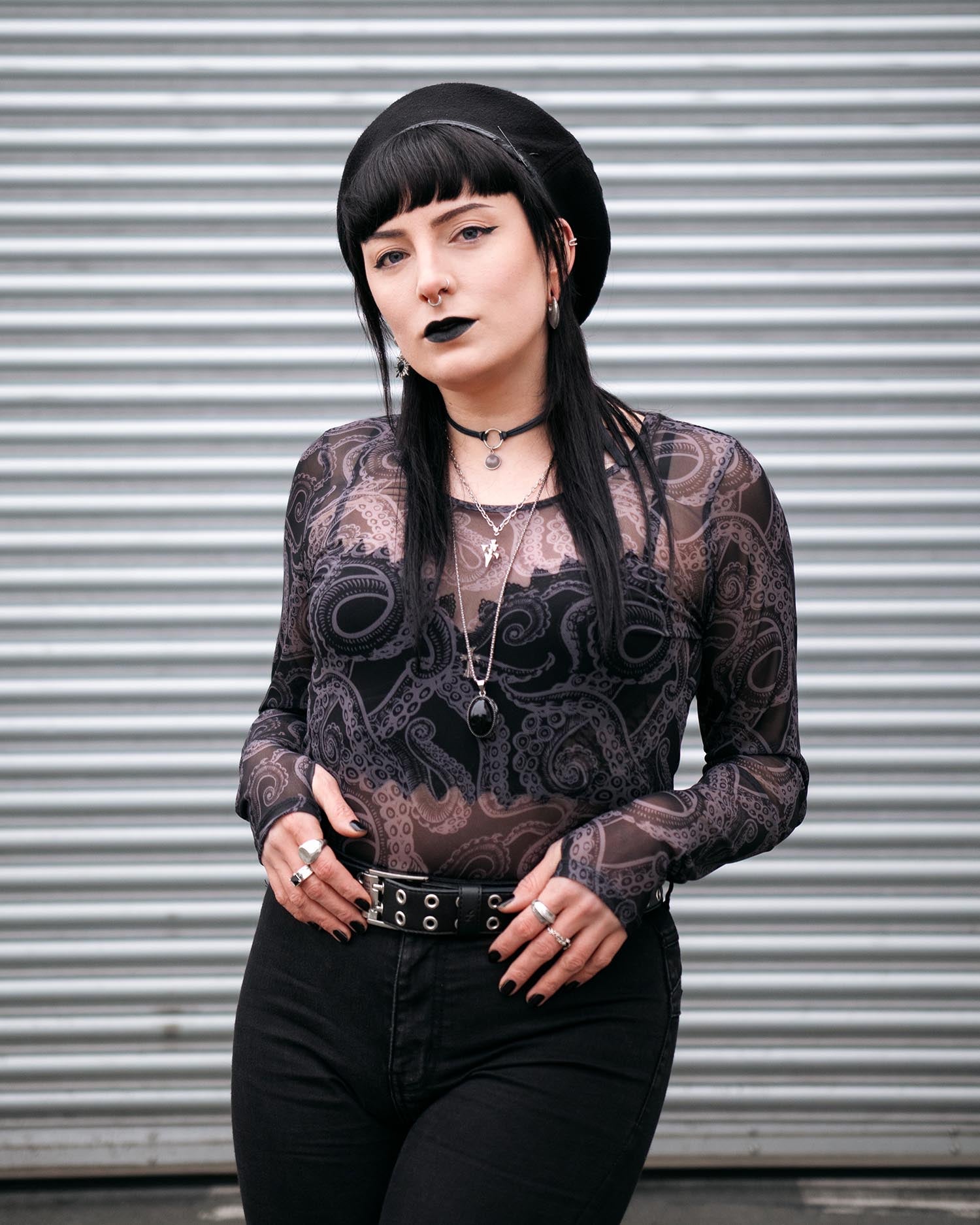 Kraken's Embrace Mesh Top | Goth Clothing | Snag – Snag Canada