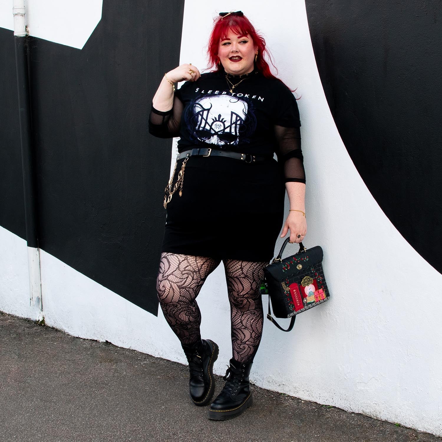 Thighs The Limit Fishnets - Timewarp - Black