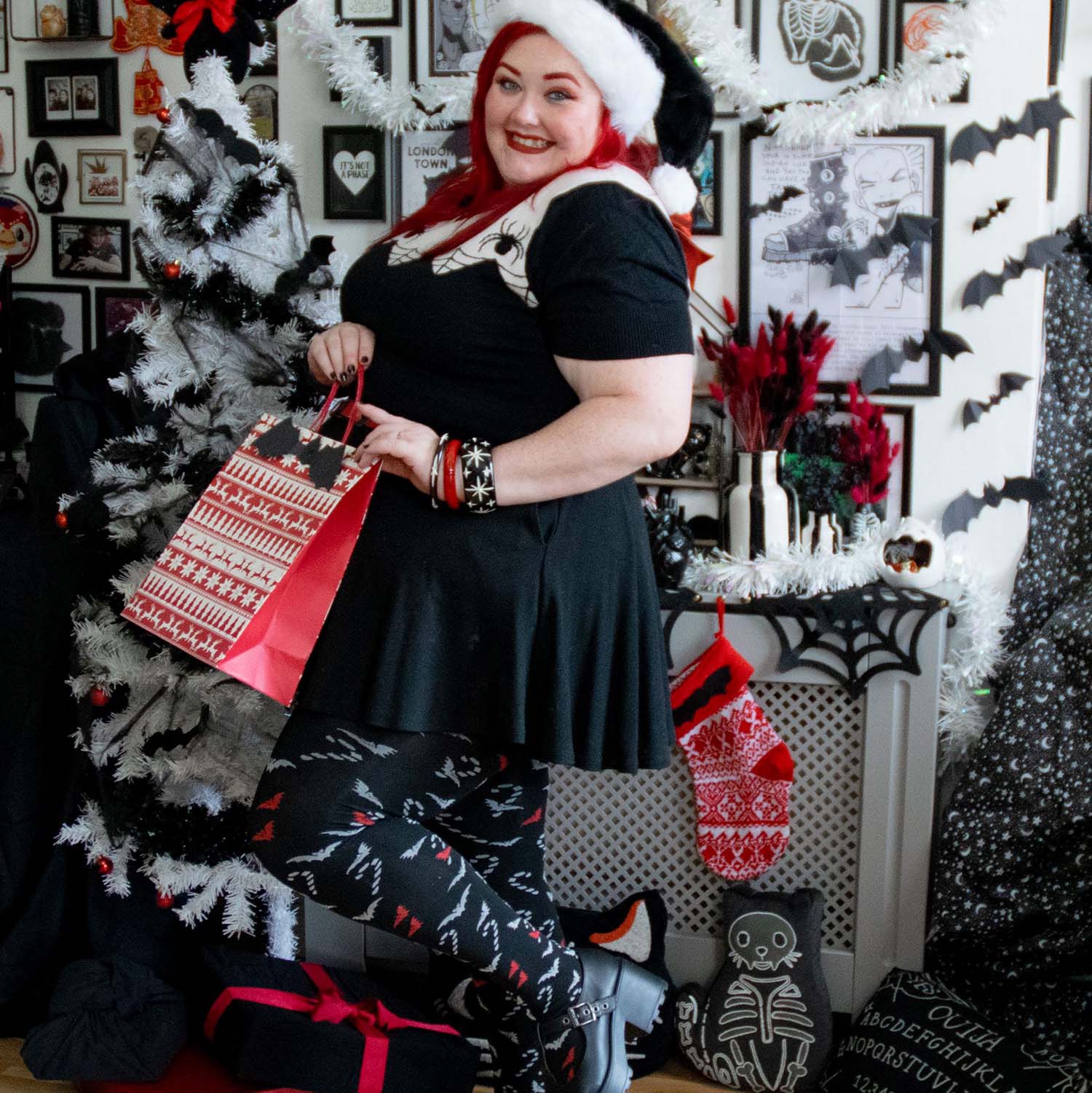 Pattern Tights - Bad Santa