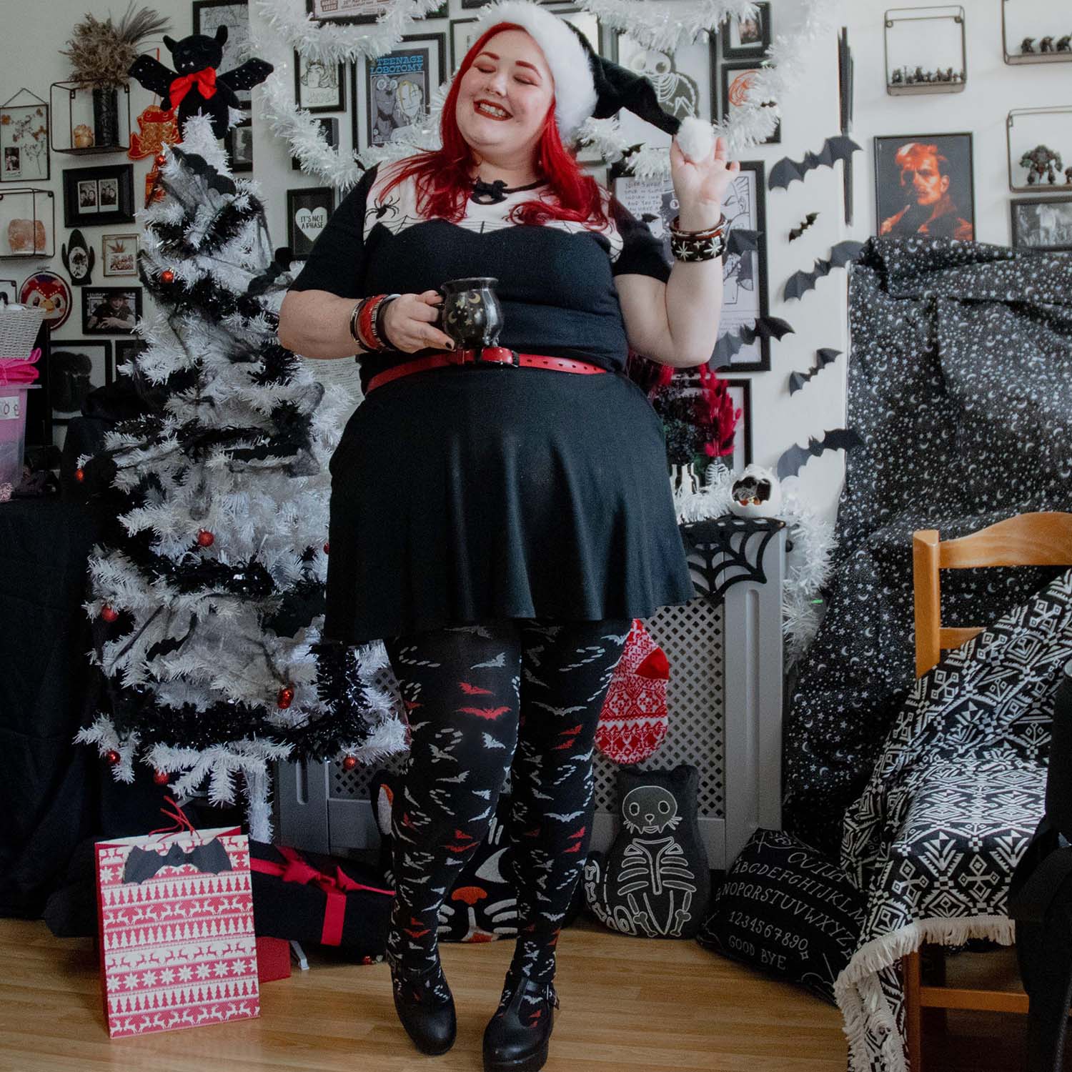 Pattern Tights - Bad Santa