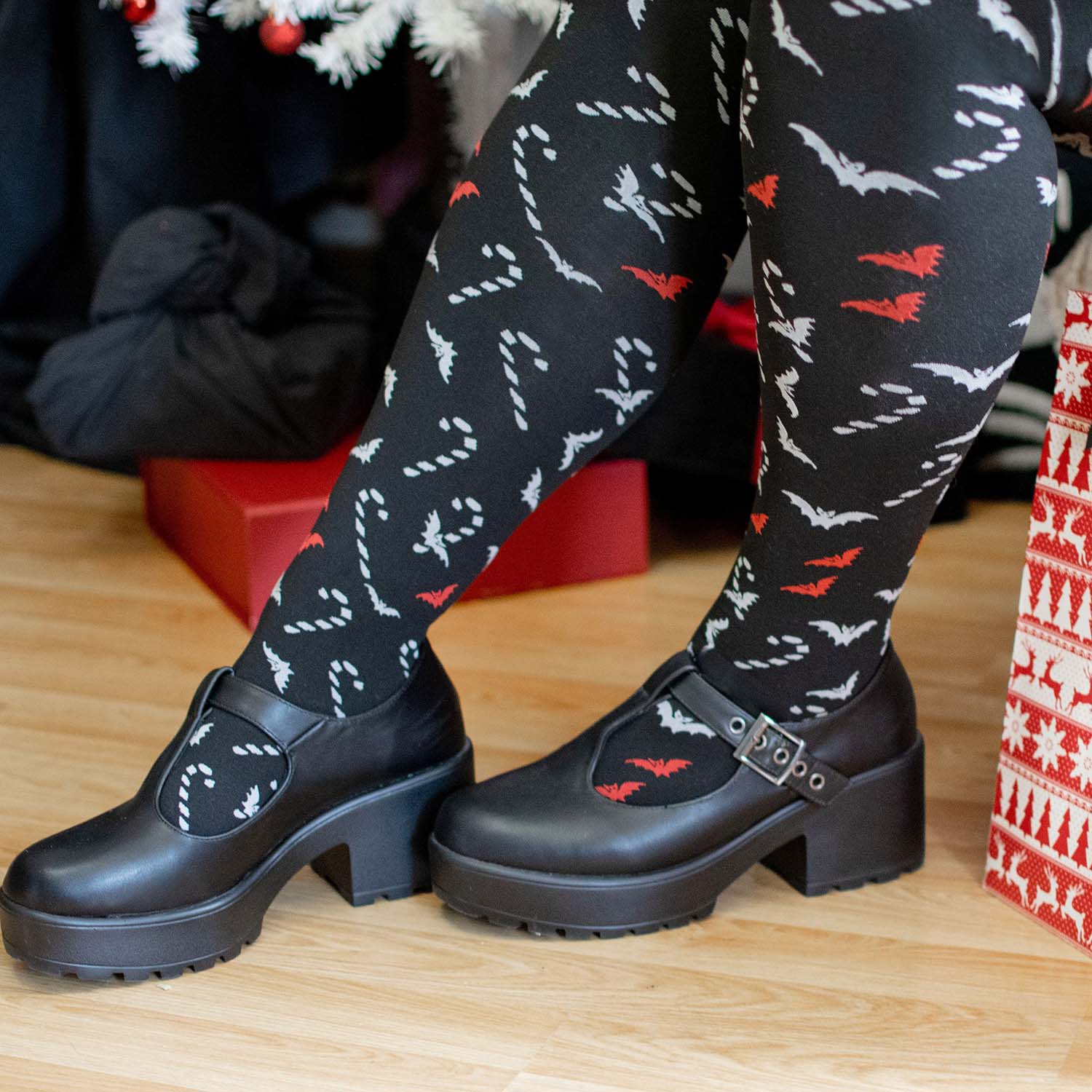 Pattern Tights - Bad Santa