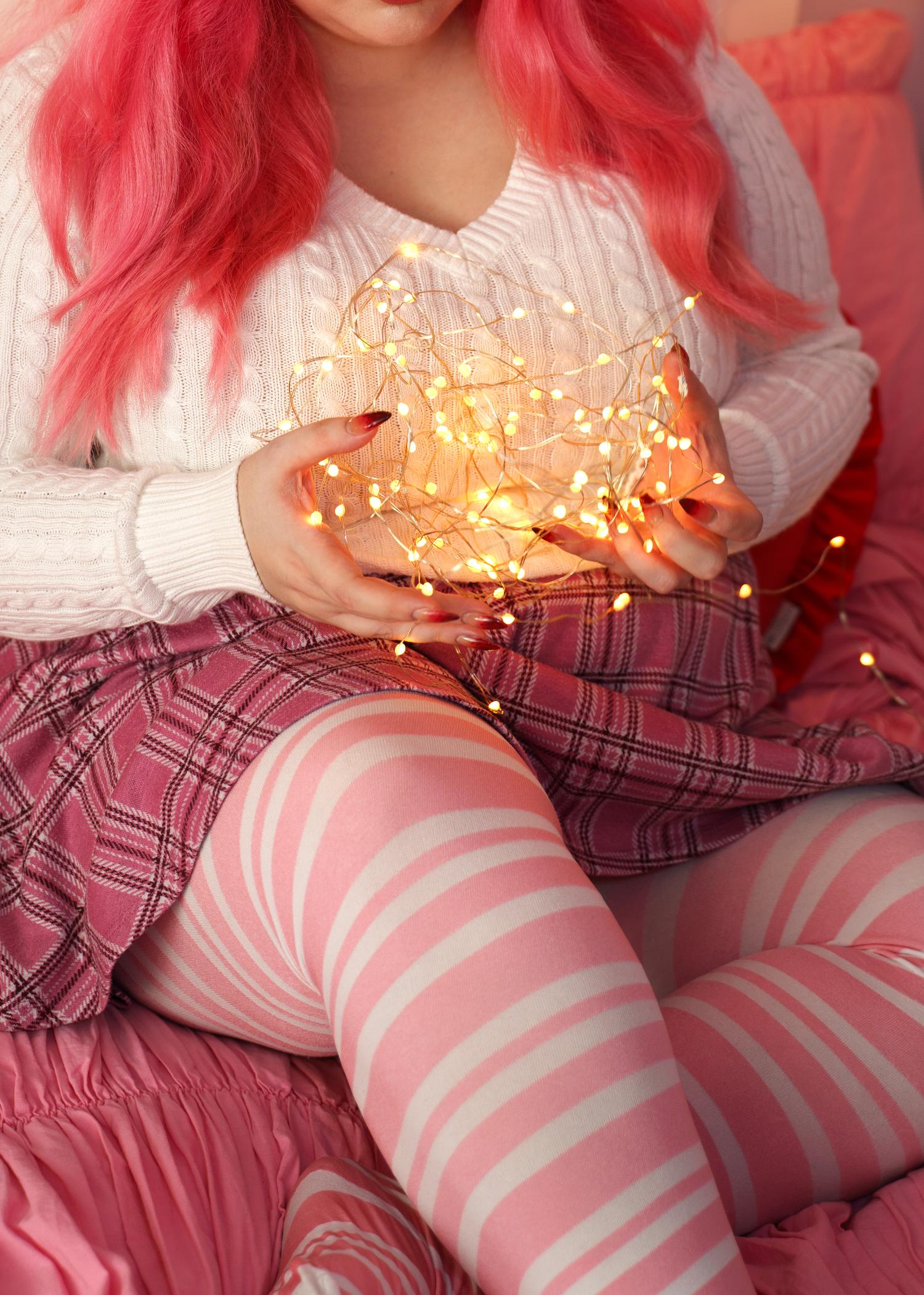 80 Denier Opaque Tights - Sugar Plum