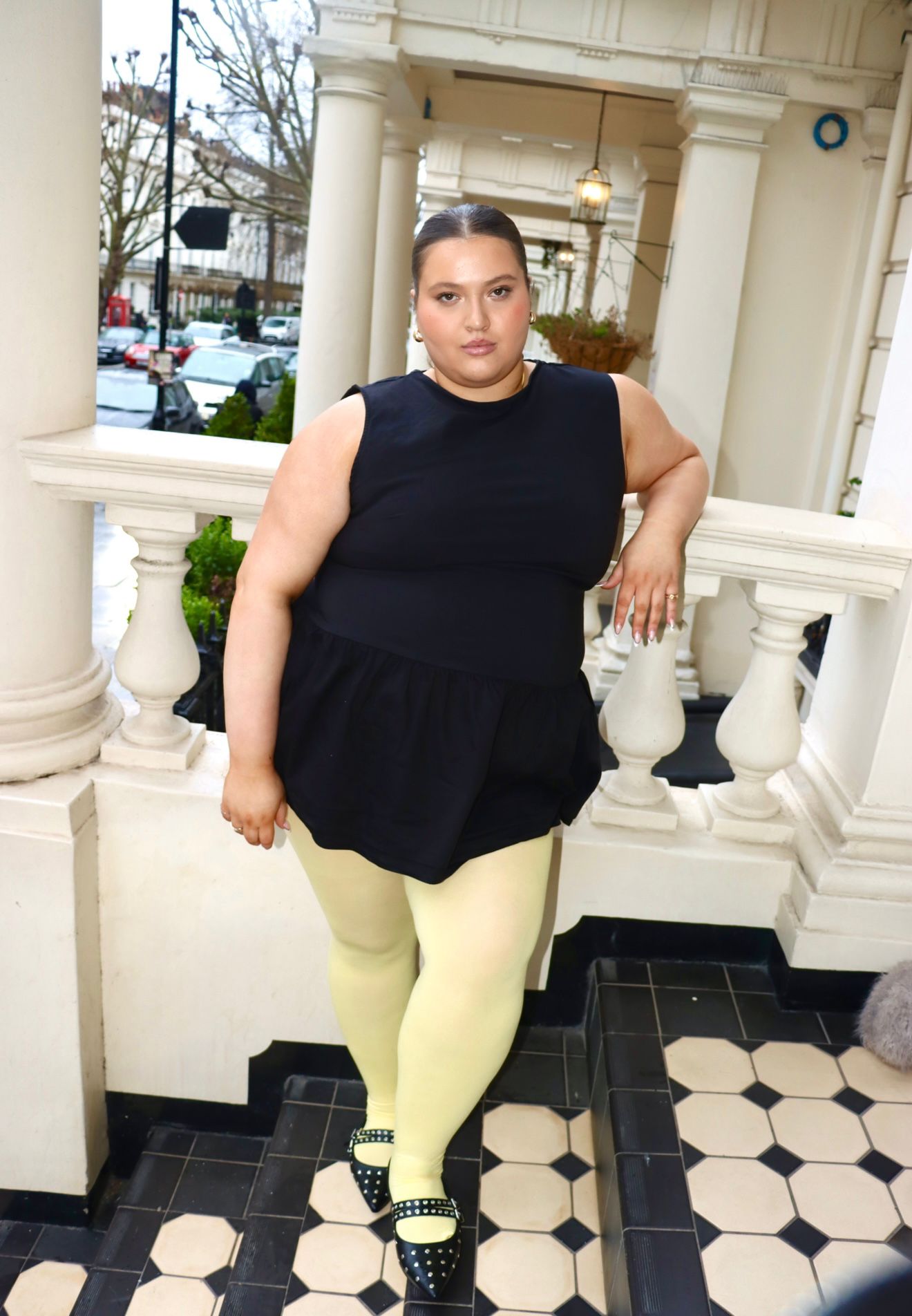 Super Opaque 120 Den Tights - Butter