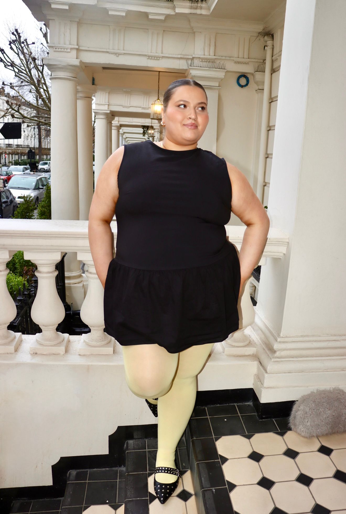 Super Opaque 120 Den Tights - Butter