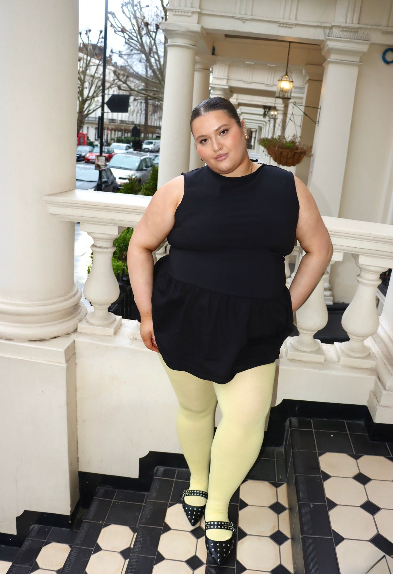 Super Opaque 120 Den Tights - Butter