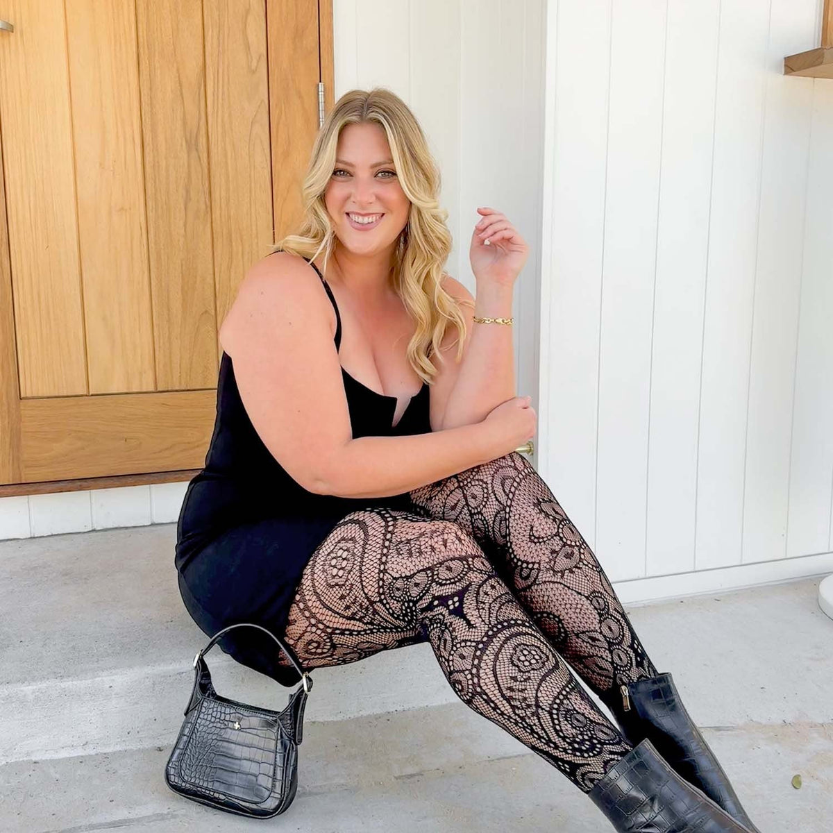 Fishnets - Botanic - Black