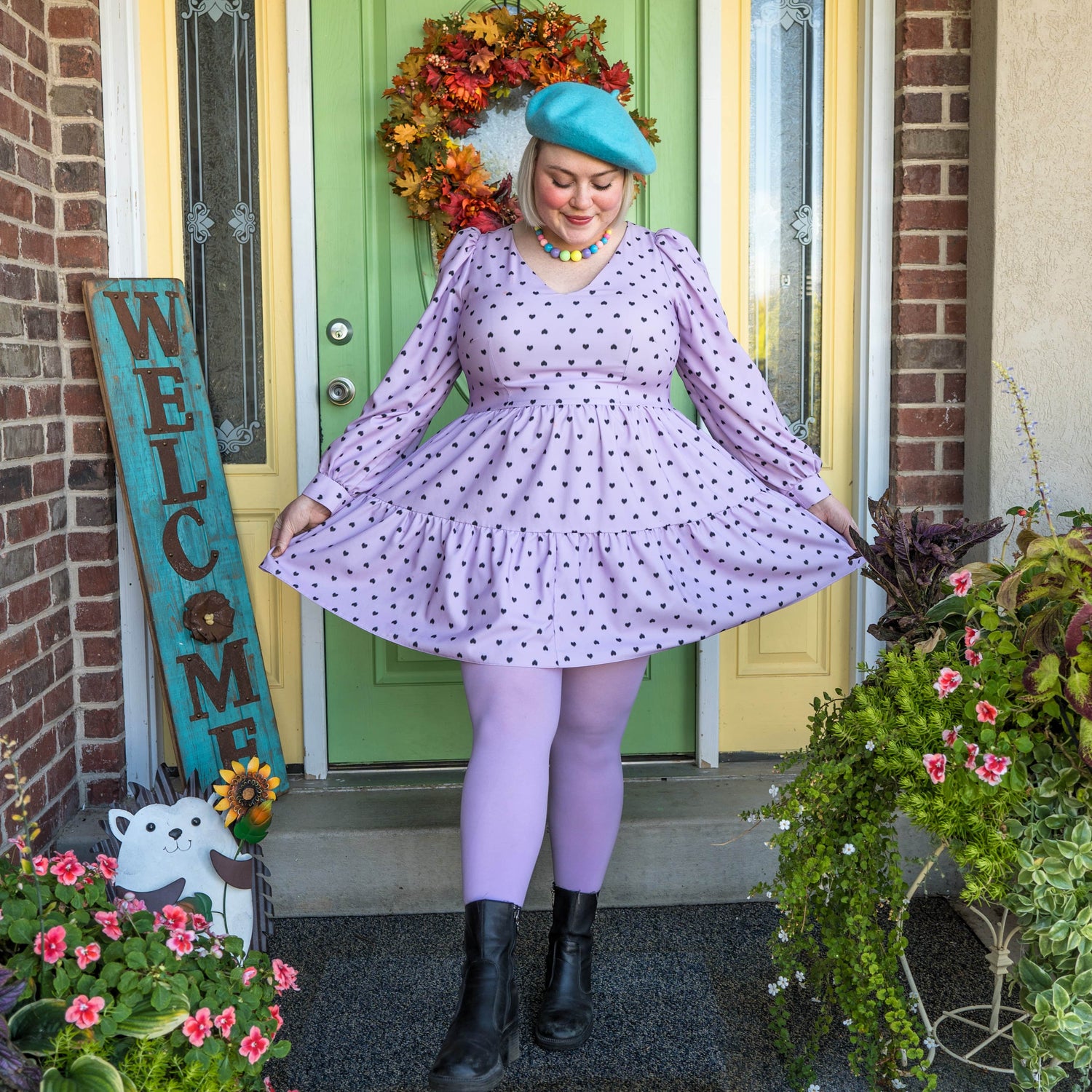 Super Opaque 120 Den Tights - Wisteria