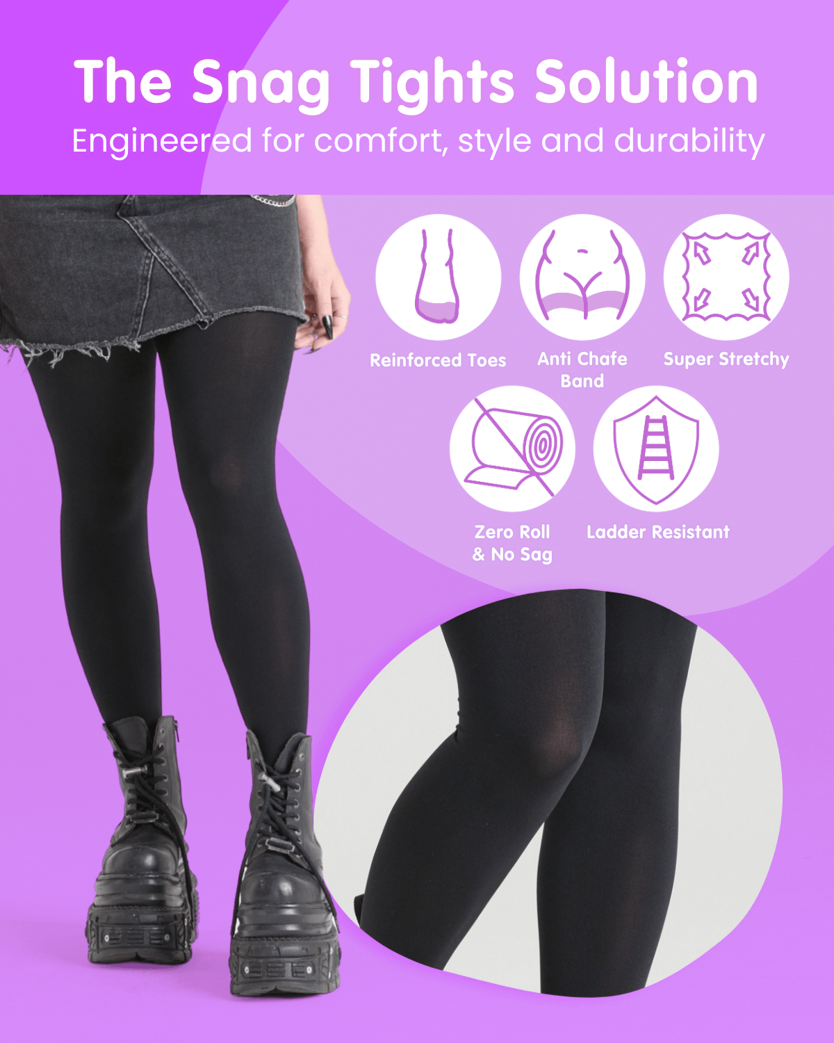 120 Denier Super-Opaque Tights - Pumpkin Spice