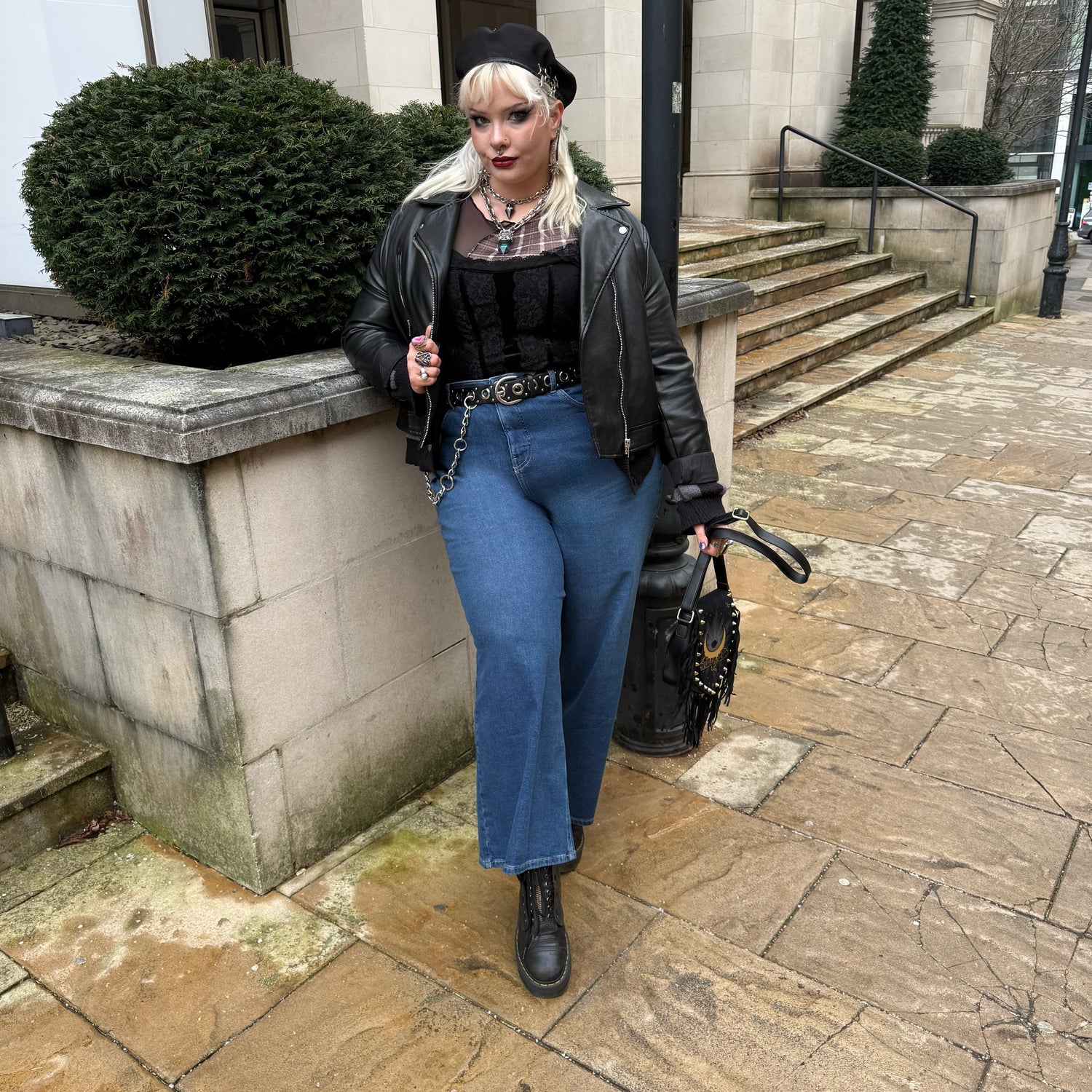 Organic Wide Leg Jeans - Atlantic