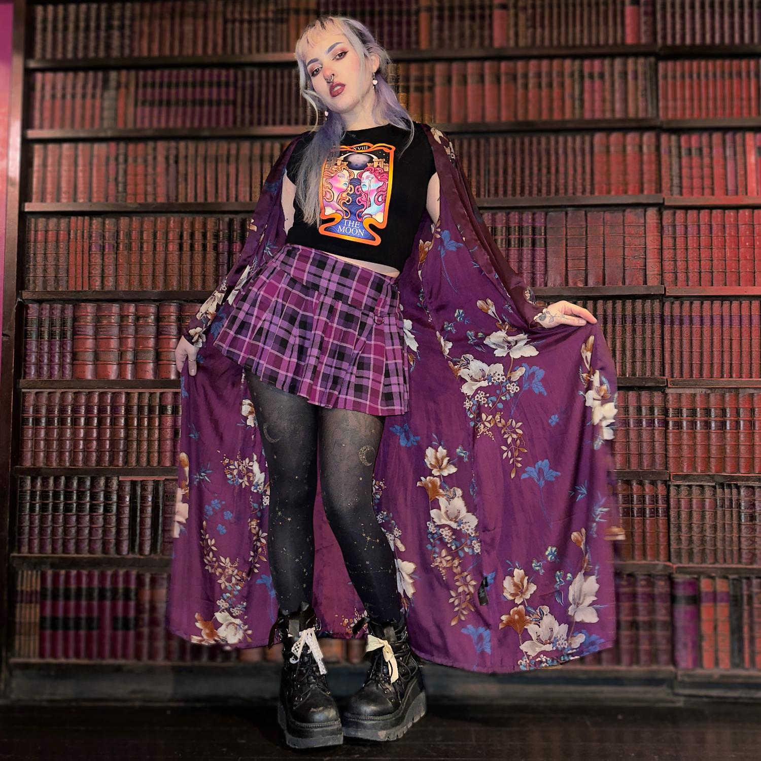 Major Arcana Baby Tee - XVIII The Moon