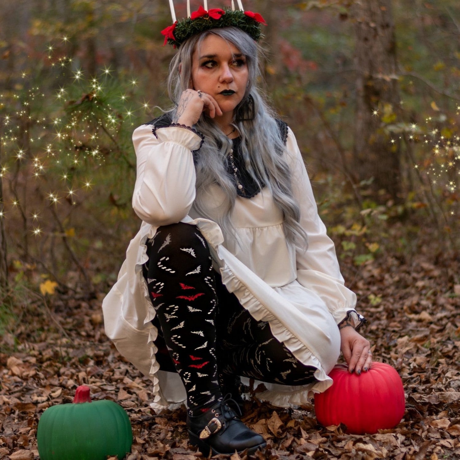 Pattern Tights - Bad Santa