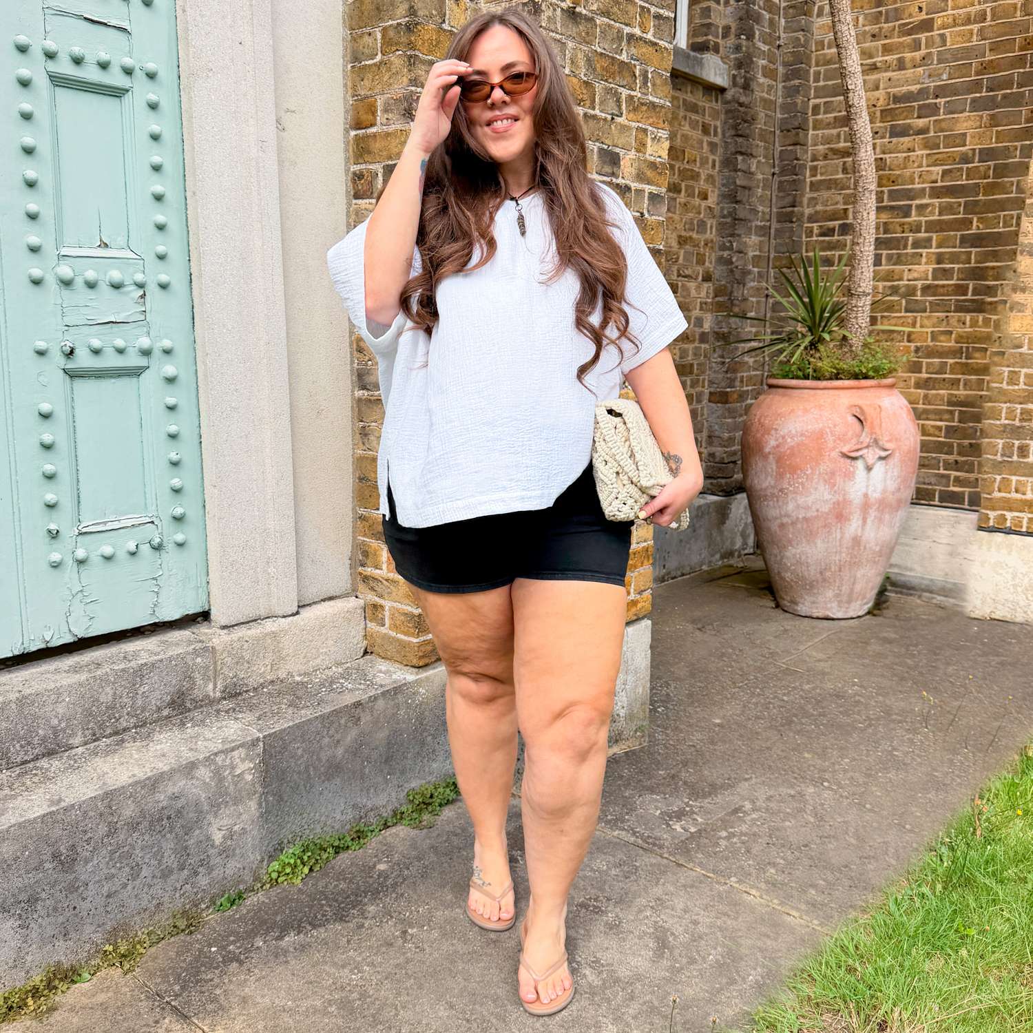Ida Cotton Gauze T-Shirt - White