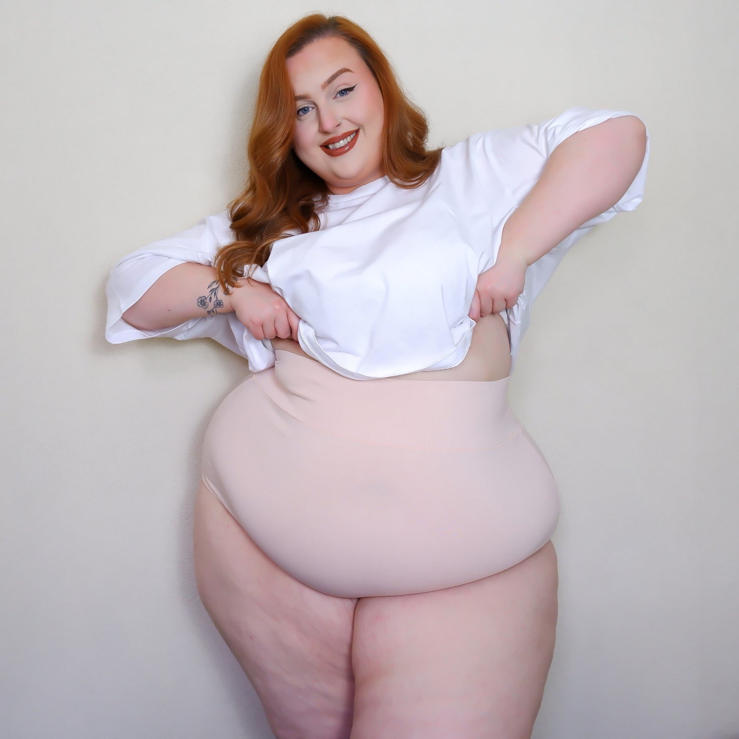 Organic Cotton Super High Waist Panties - Ballet Pink