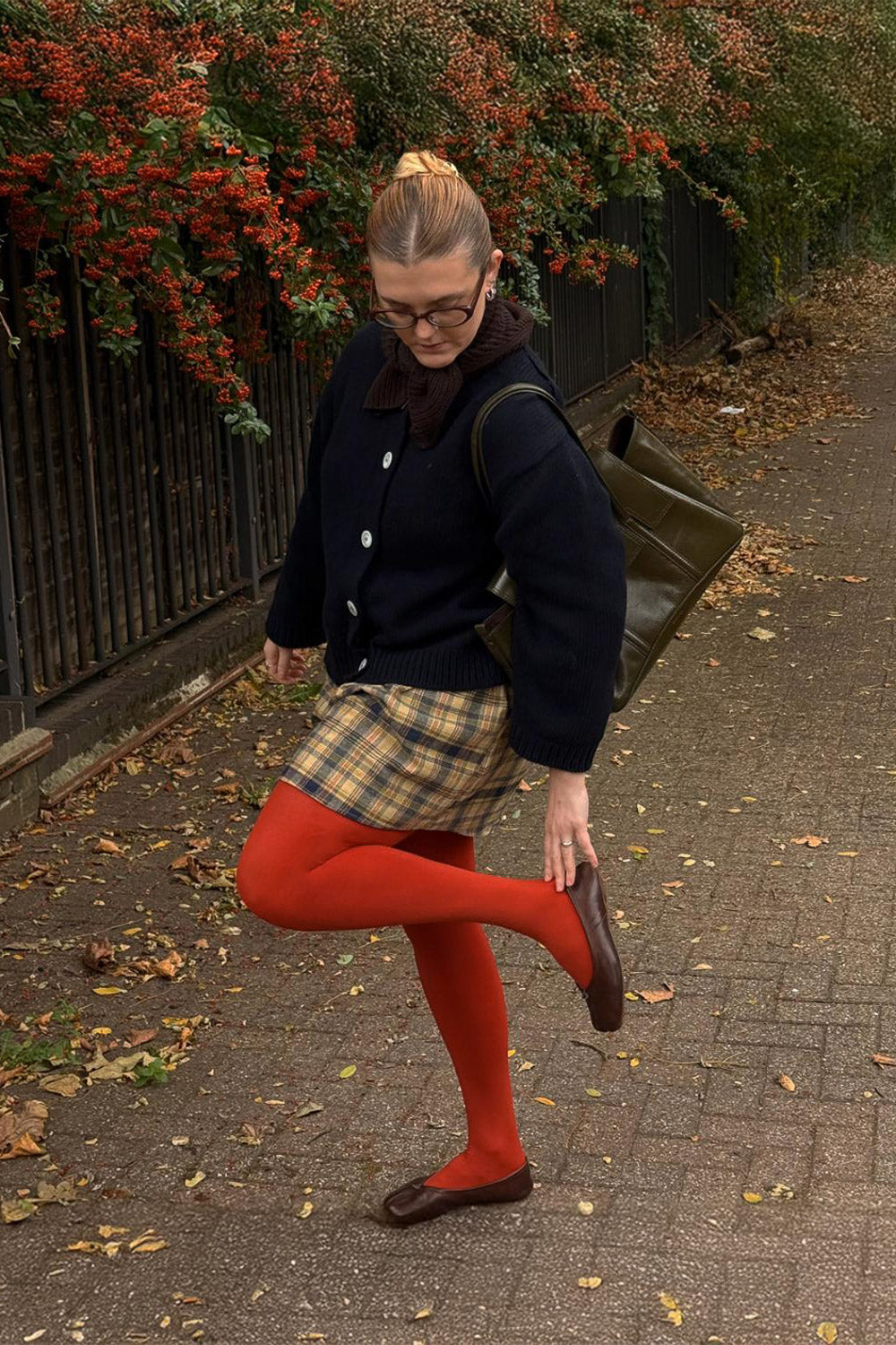 Super Opaque 120 Den Tights - Butternut