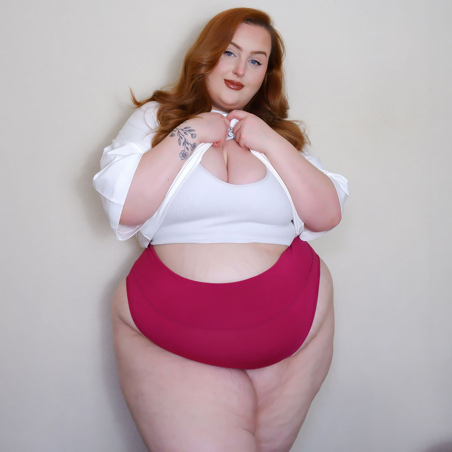 Organic Cotton Super High Leg Panties - Raspberry Pie