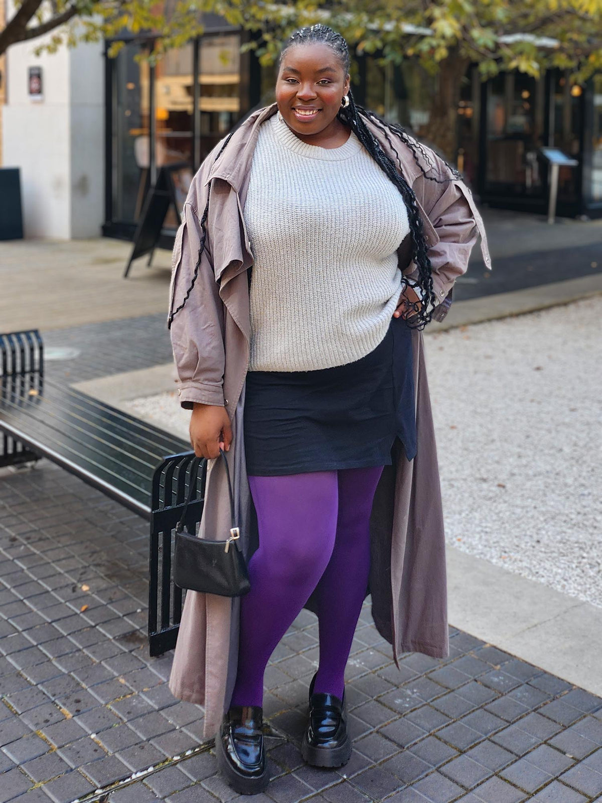 120 Denier Super-Opaque Tights - Fancy Darkness
