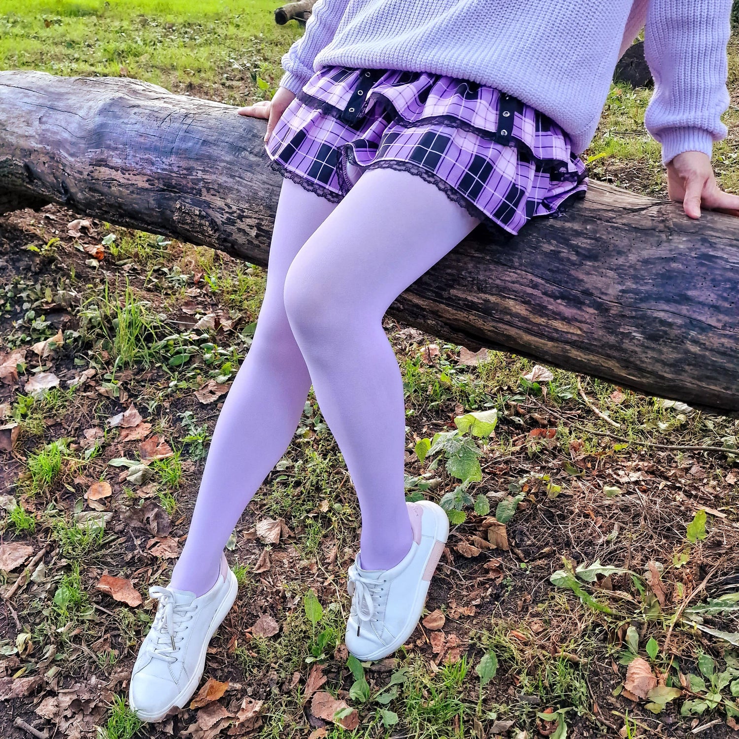 Super Opaque 120 Den Tights - Wisteria