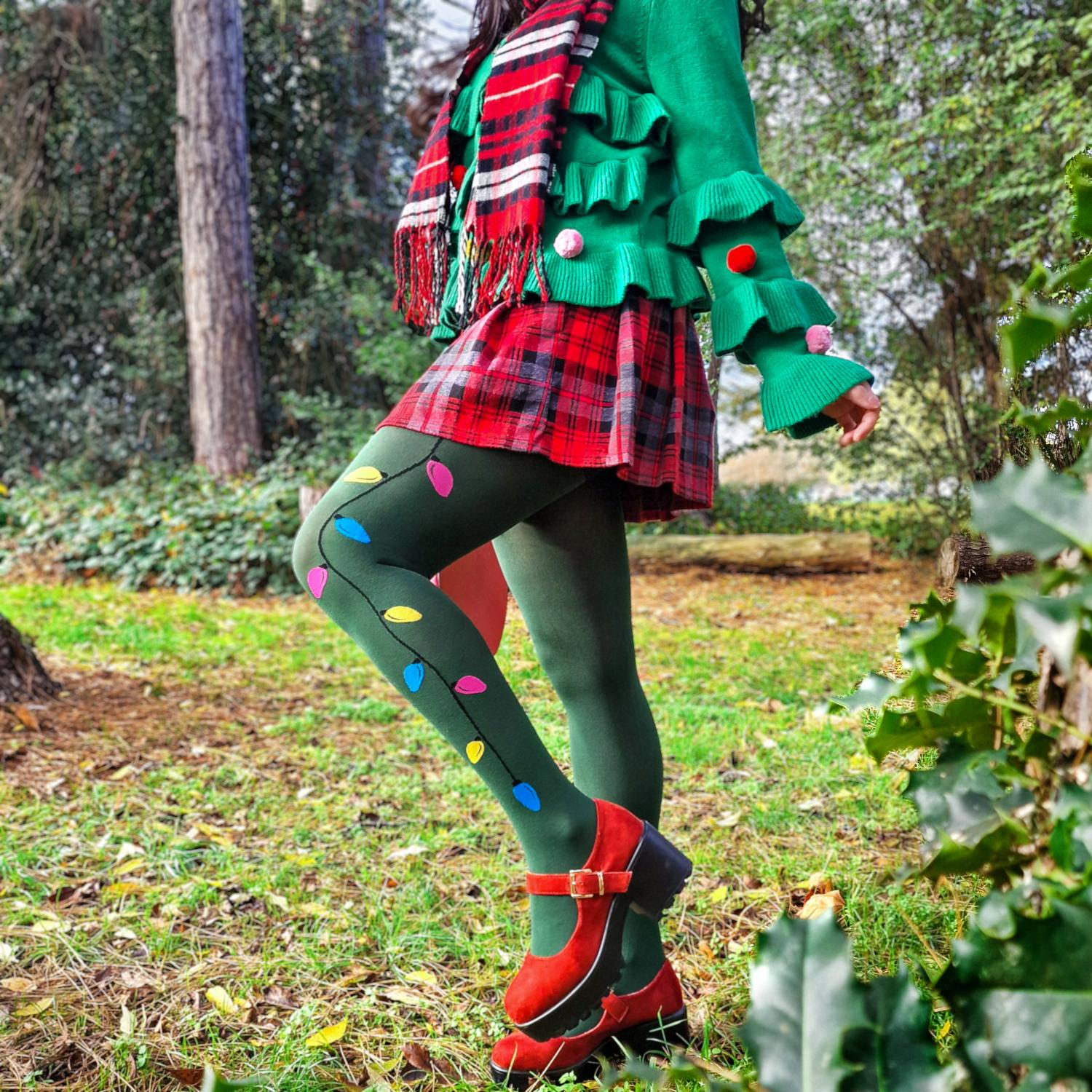 80 Denier Opaque Tights - Fairy Lights