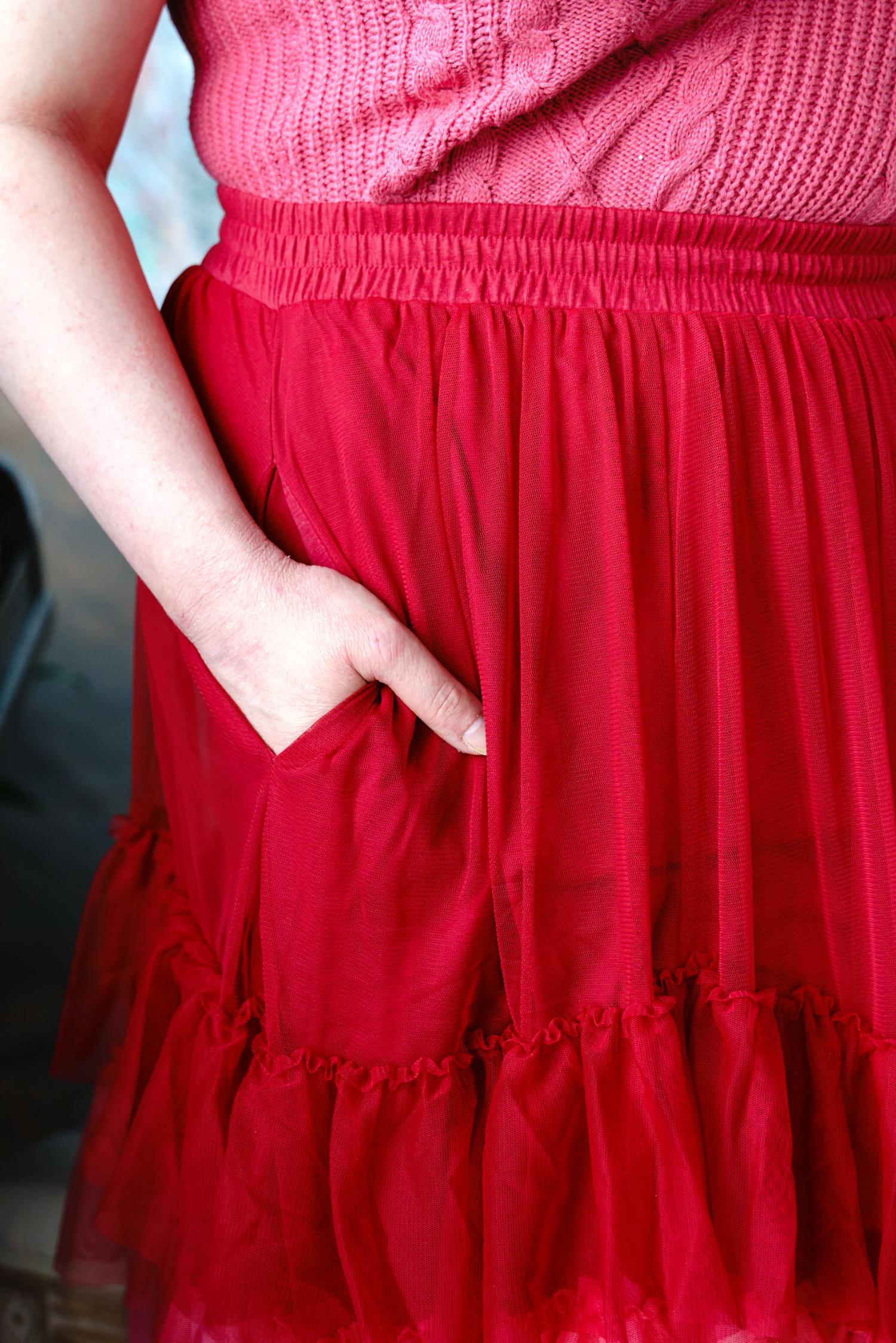 Mesh Maxi Skirt - Pirouette Ombre