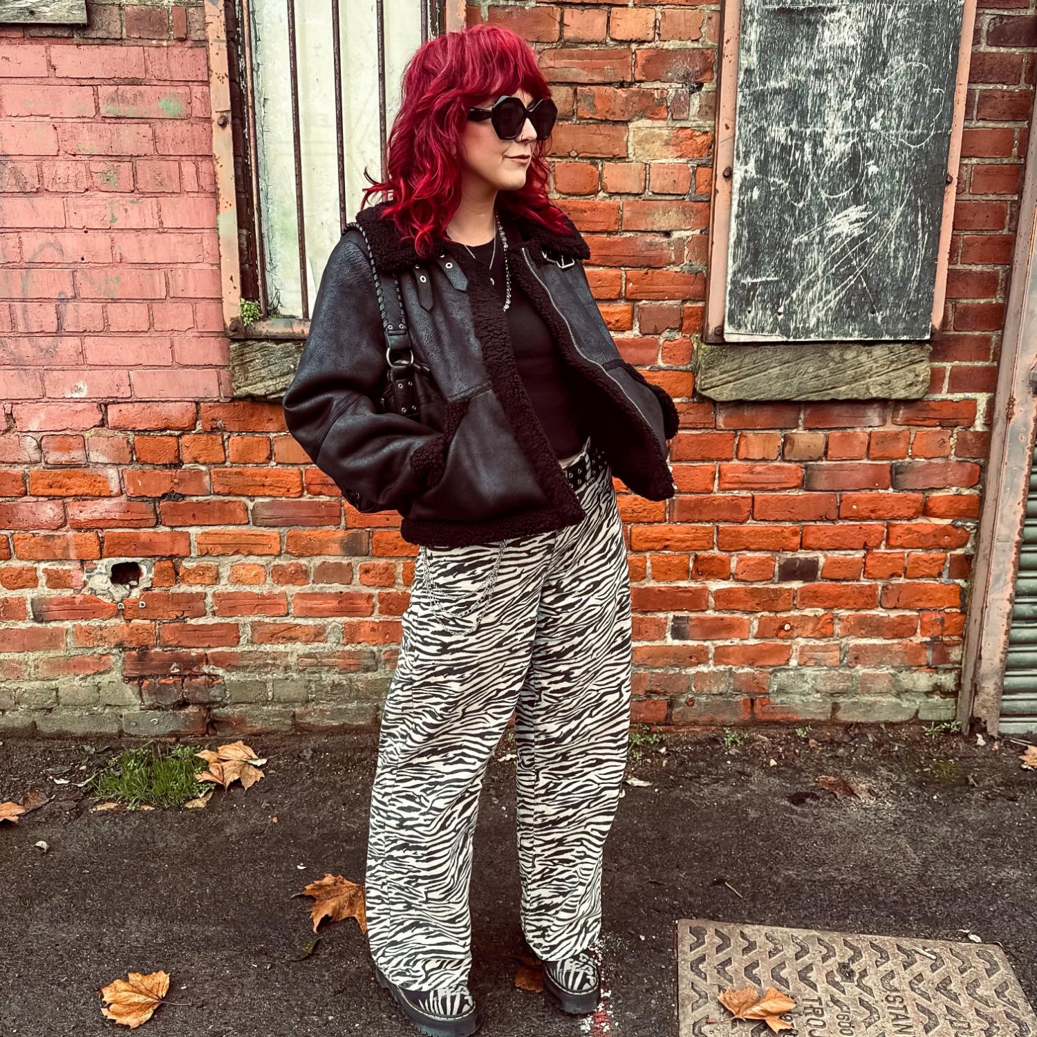 Bessie Aviator Jacket - Black