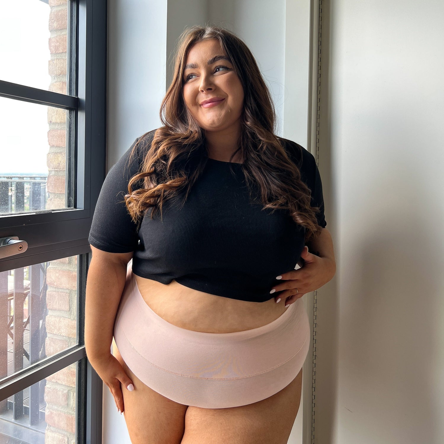 Organic Cotton Full Brief Panties - Ballet Pink