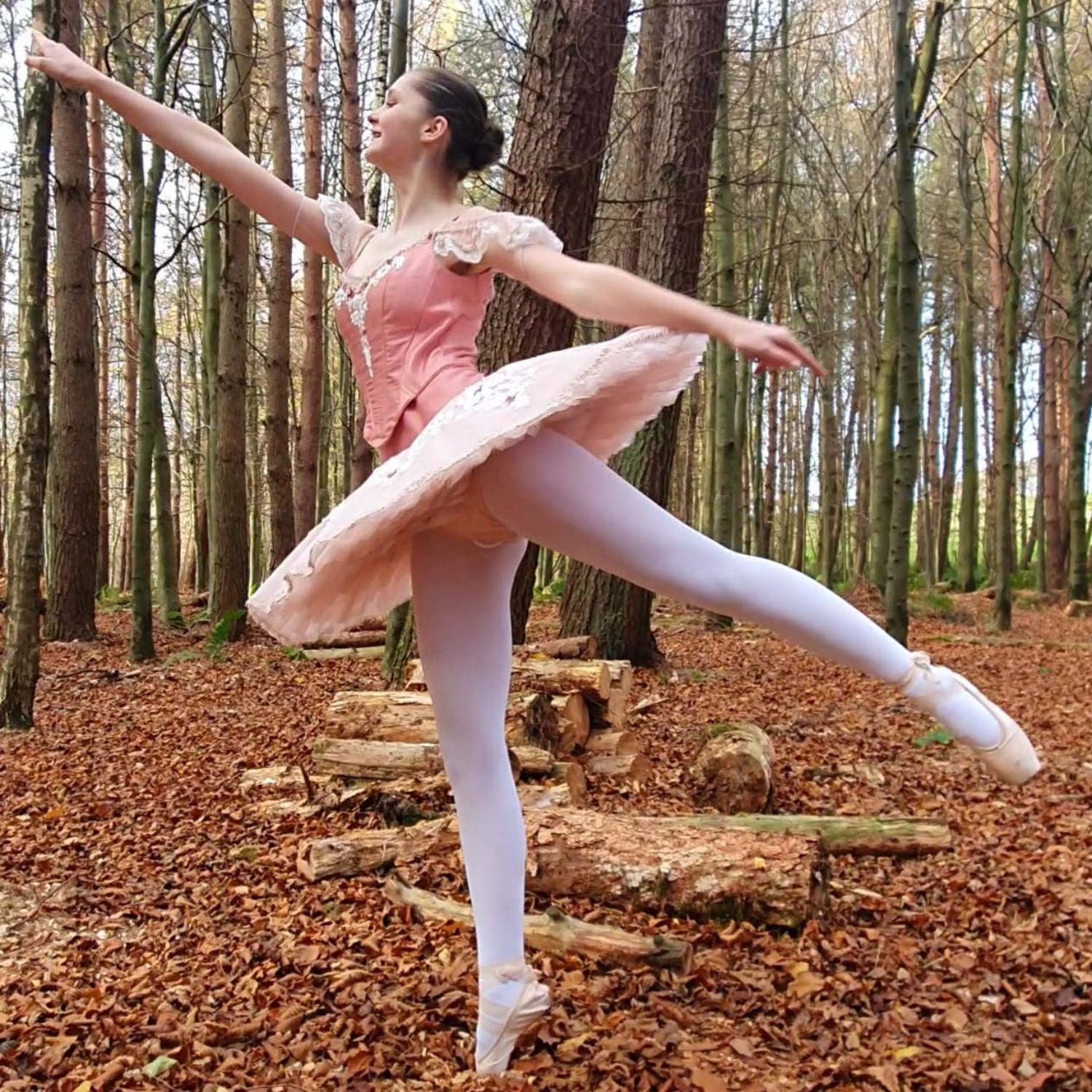 White Kids Dance Tights Snag Tights - Main Image