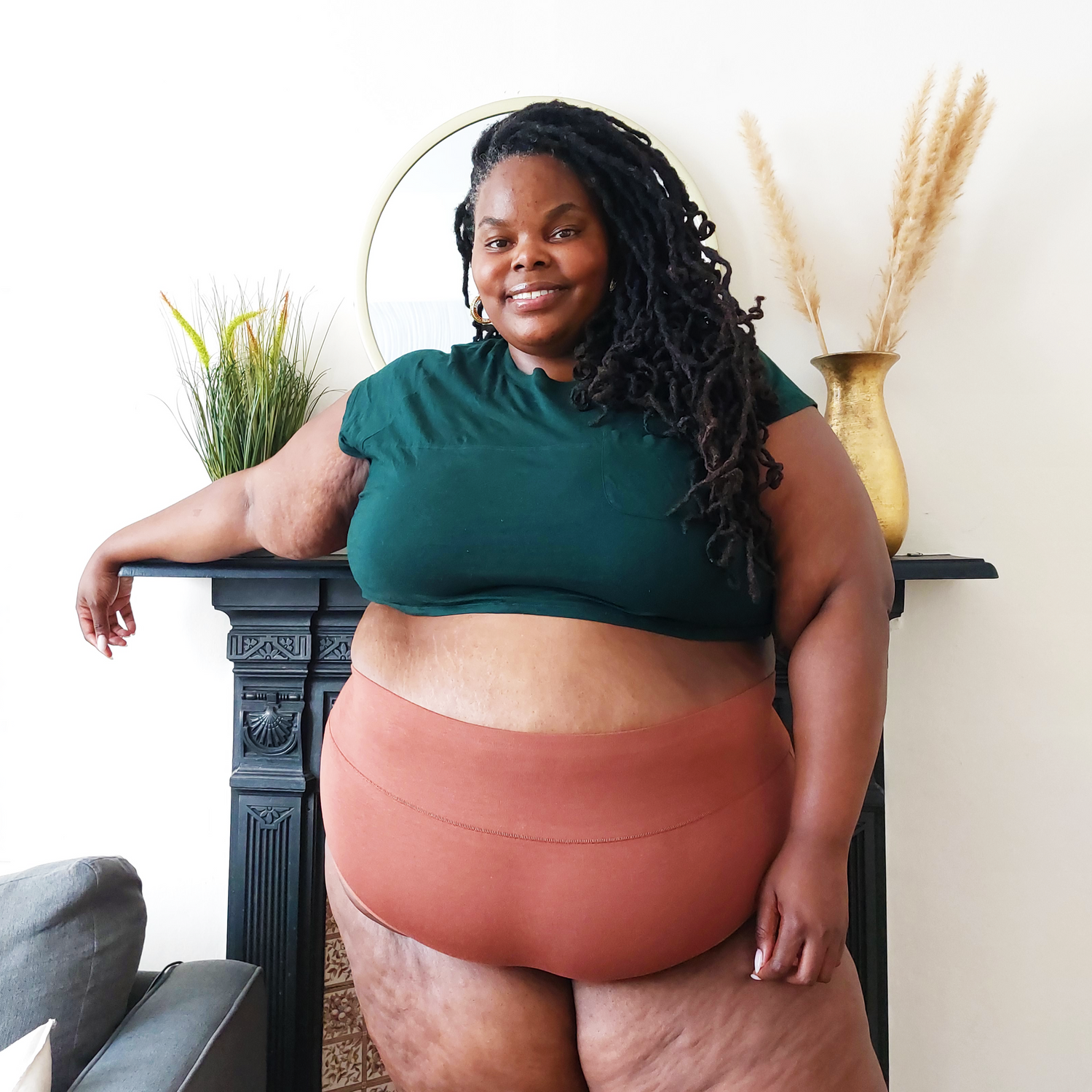 Organic Cotton Full Brief Panties - Root Beer