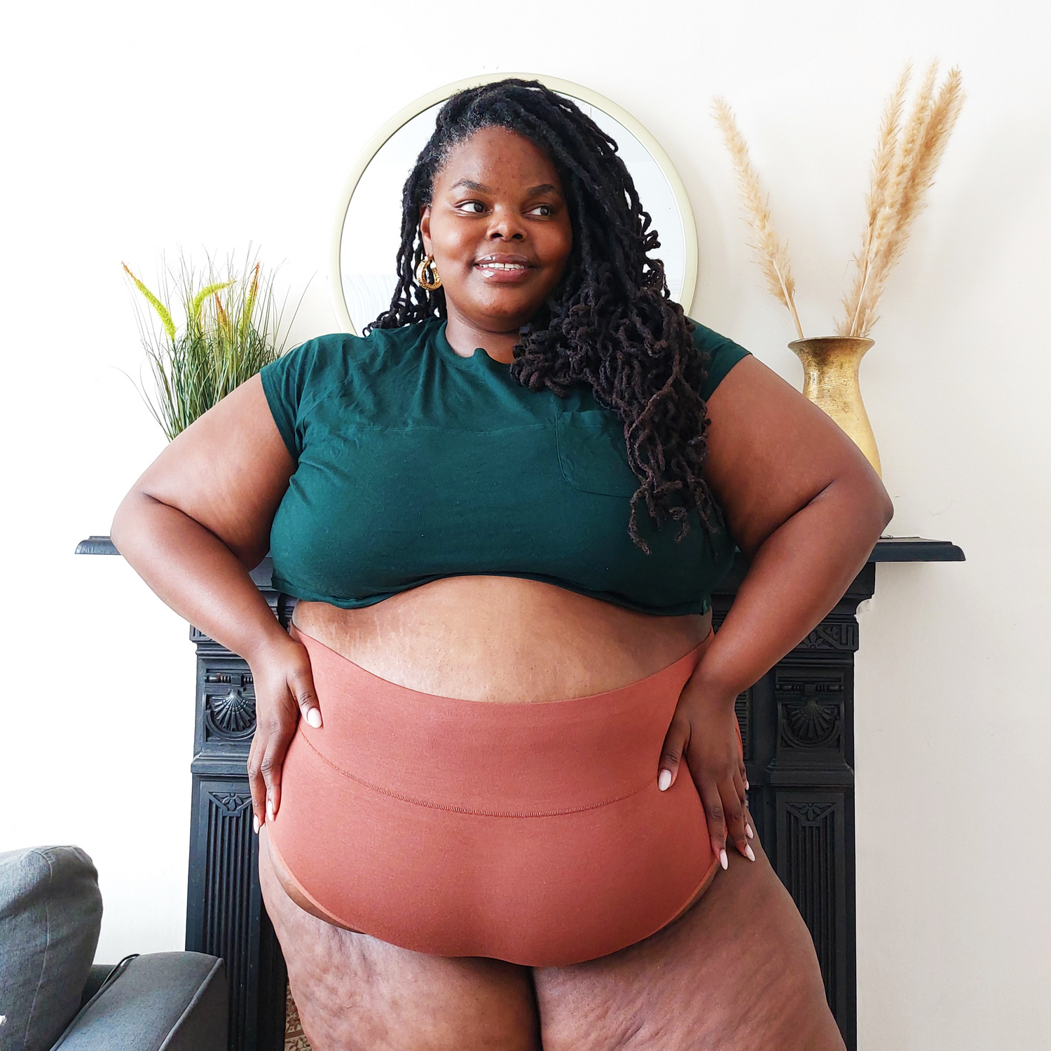 Organic Cotton Full Brief Panties - Root Beer