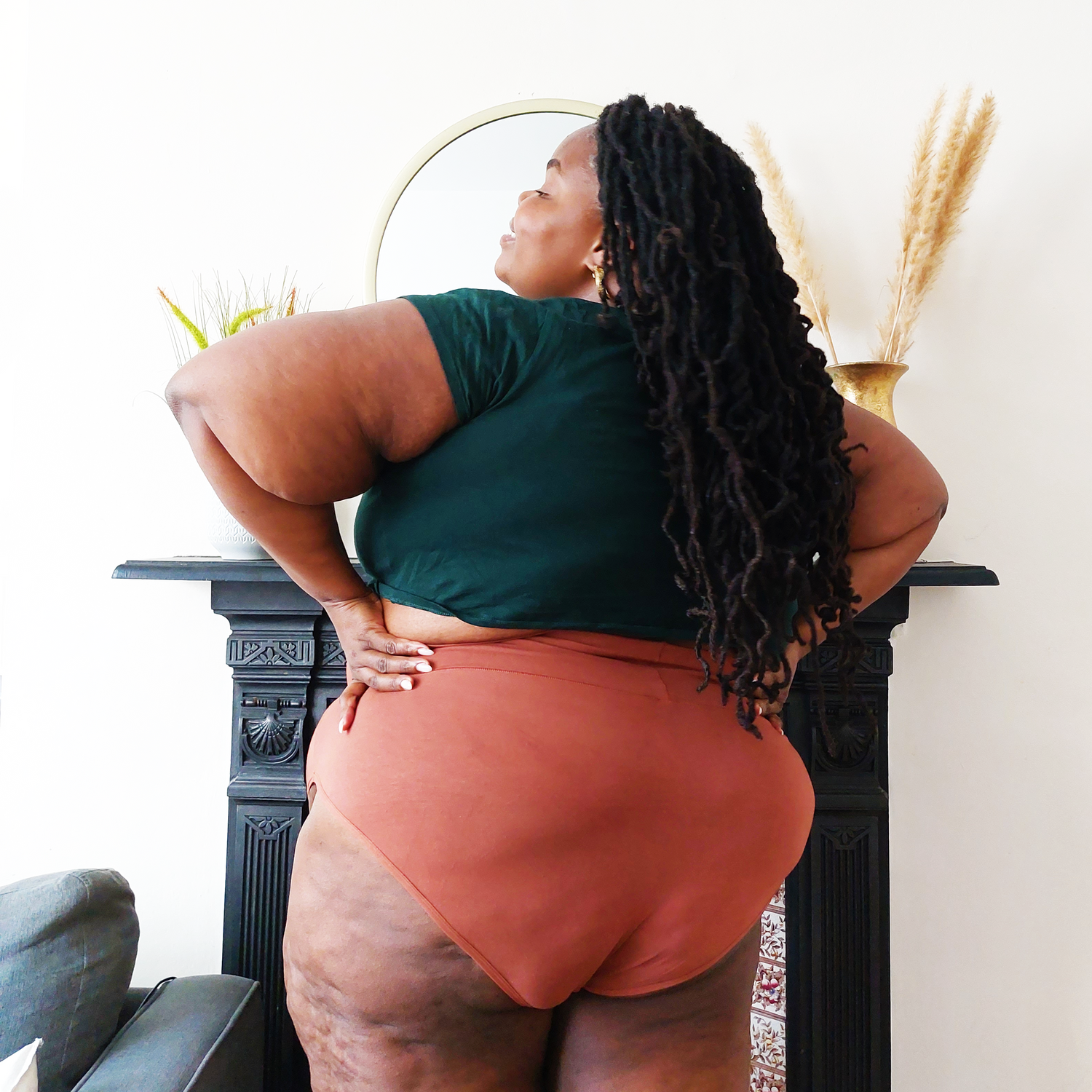 Organic Cotton Full Brief Panties - Root Beer