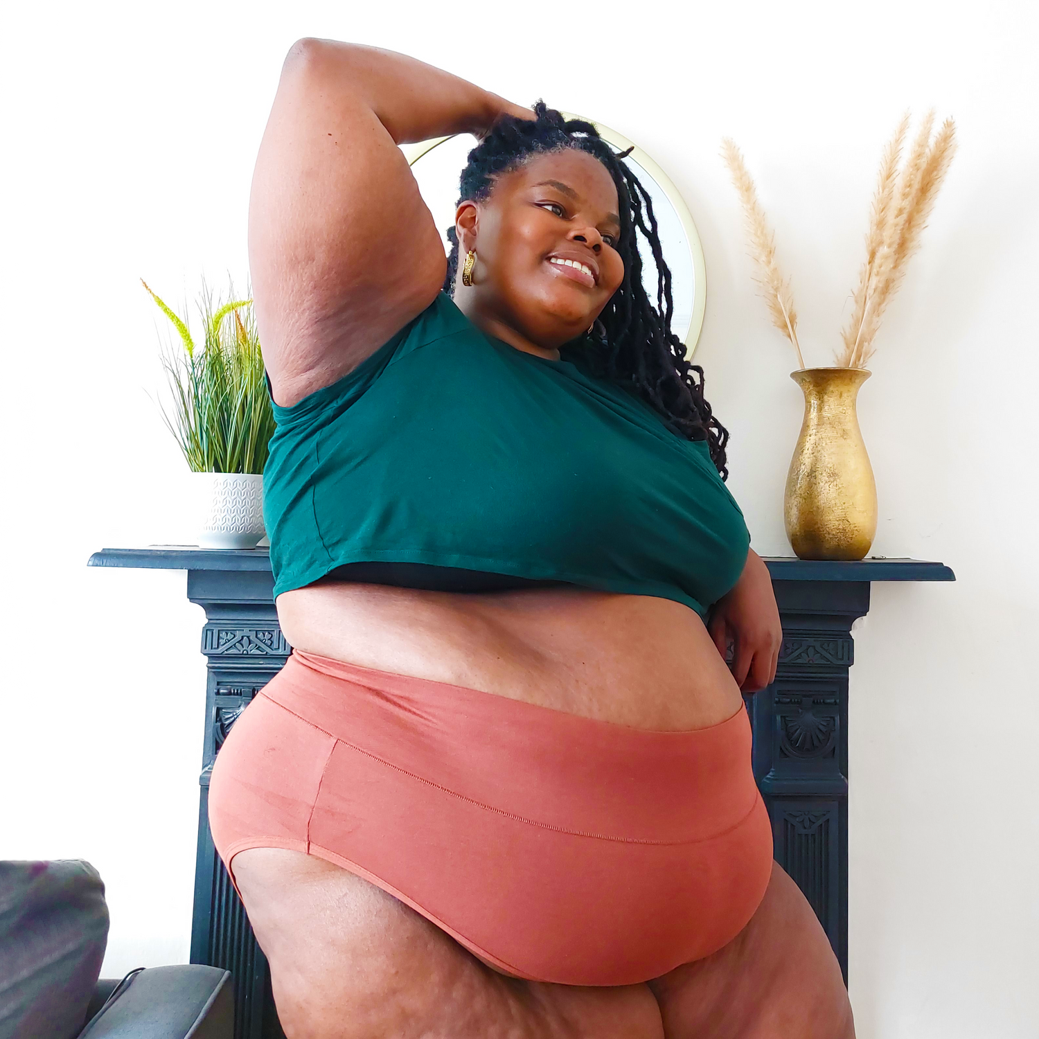 Organic Cotton Full Brief Panties - Root Beer