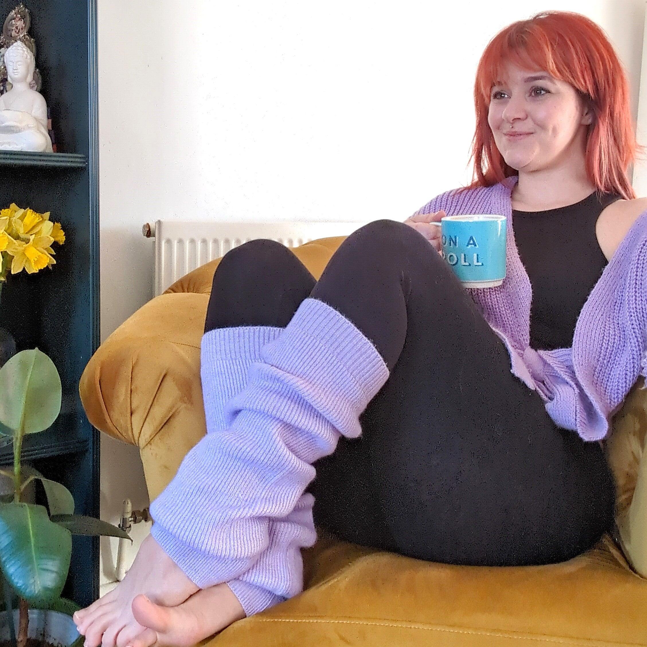 Leg Warmers Purple Snag