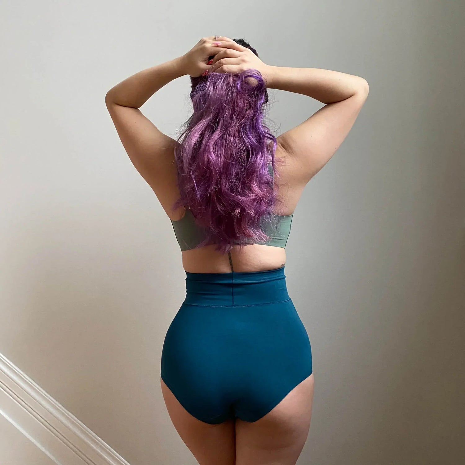 Organic Cotton Super High Waist Panties - Aurora