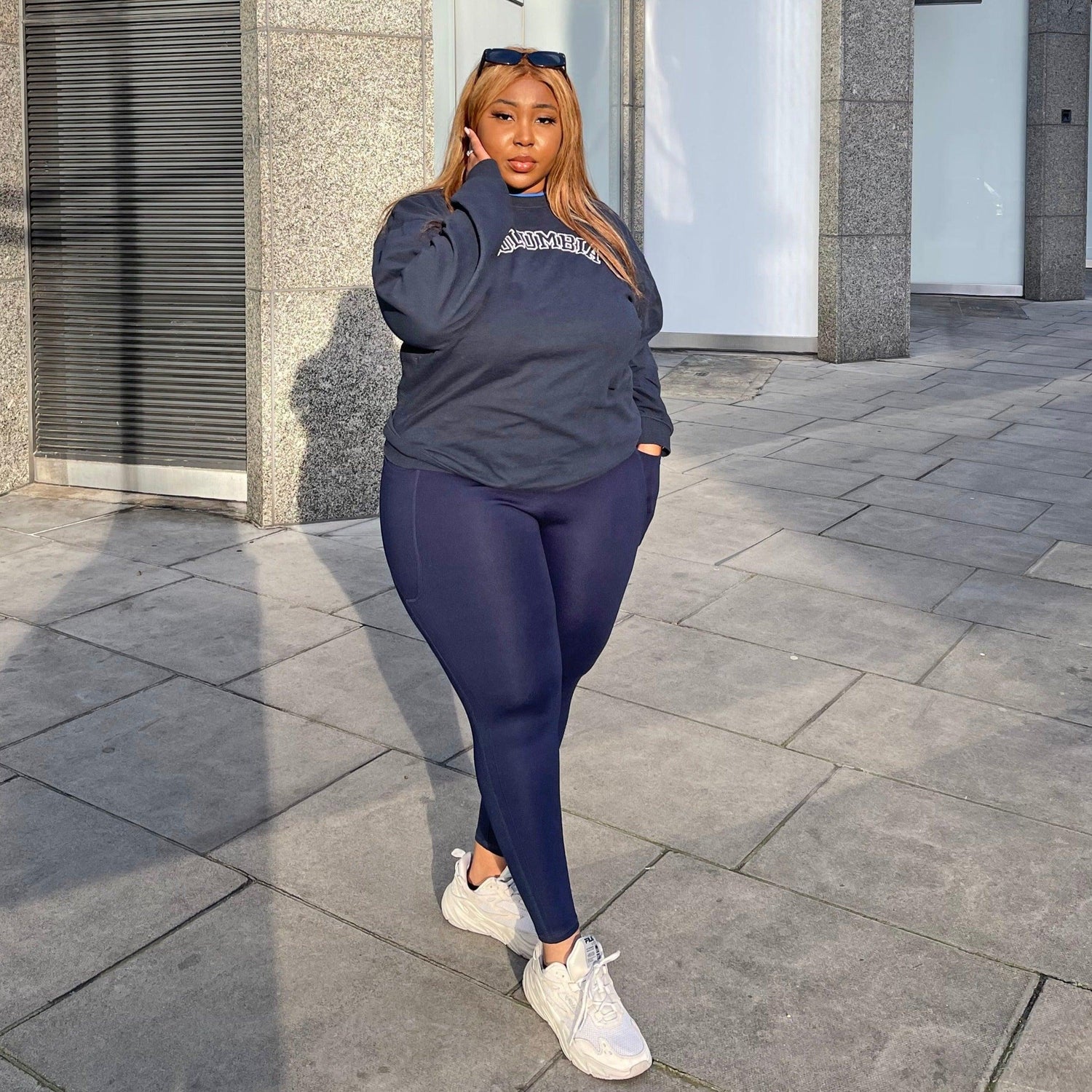 Squat Proof Short Leggings - Navy - Snag Canada