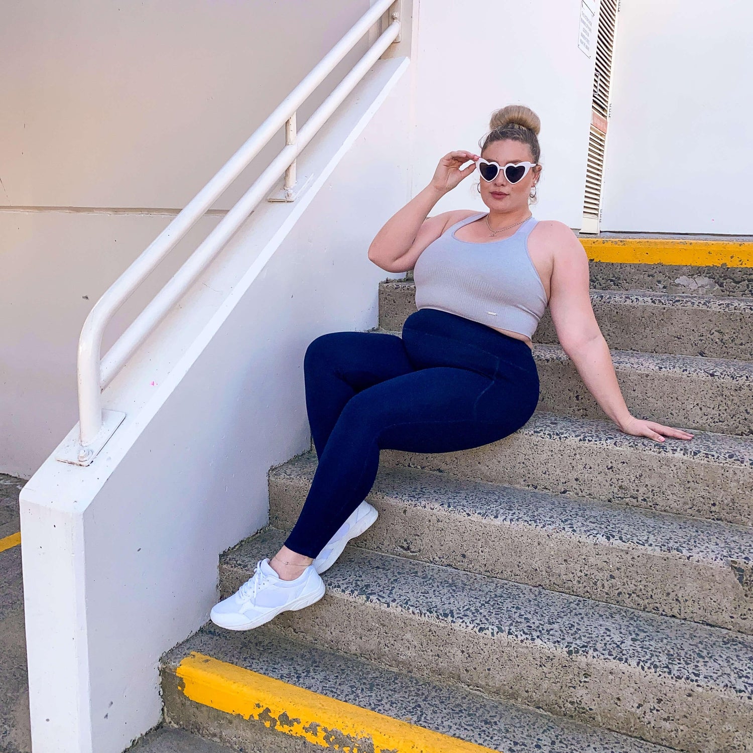 Squat Proof Long Leggings - Navy - Snag Canada