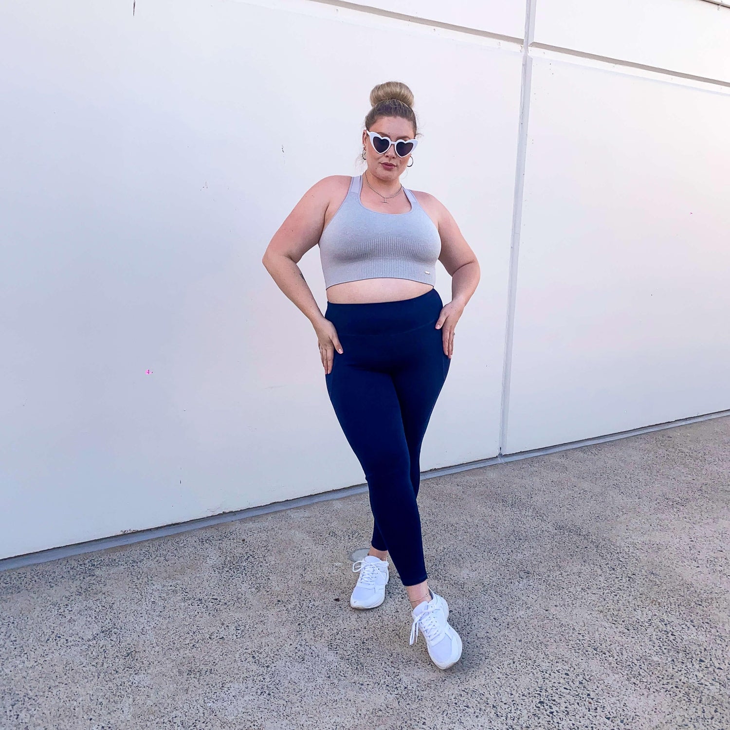 Squat Proof Long Leggings - Navy - Snag Canada