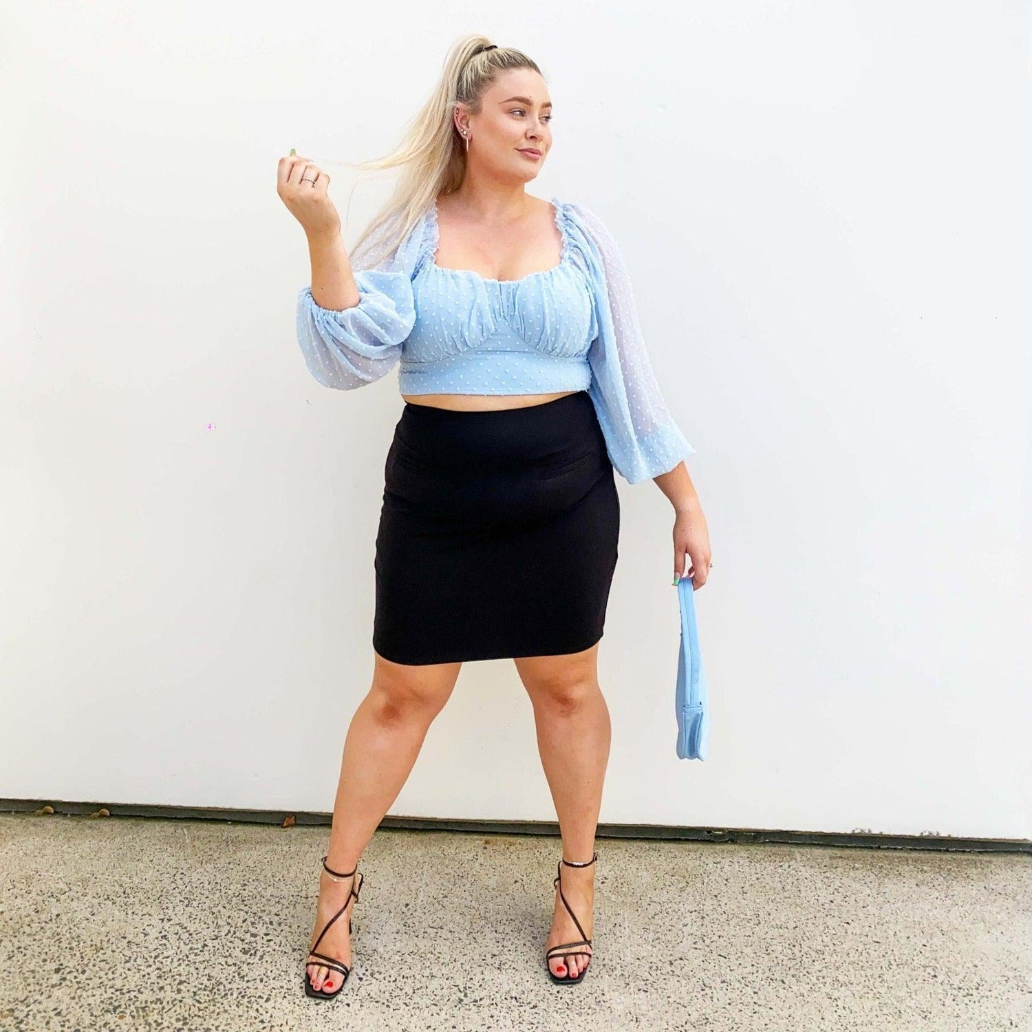 Pencil Skirt - Oh my! - Black - Snag Canada