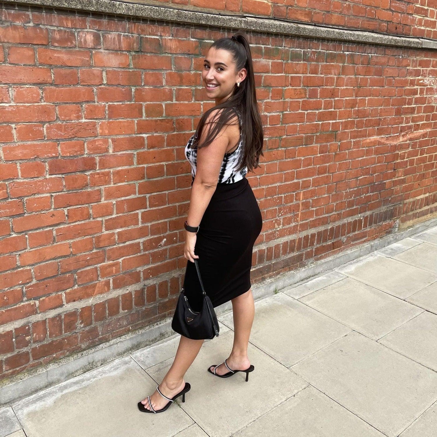 Pencil Skirt - Oh my! - Black - Snag Canada