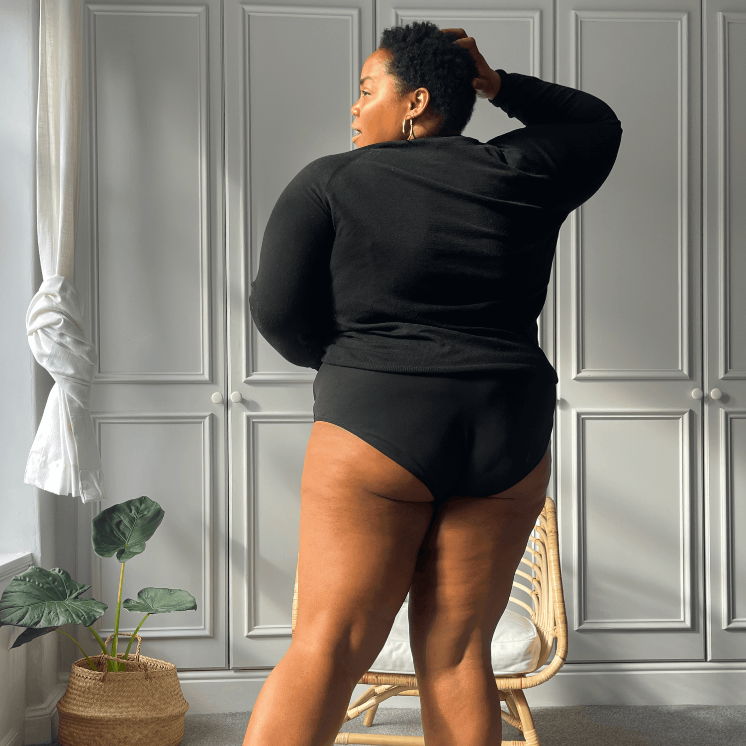 Full Coverage Panties - Black - Snag Canada