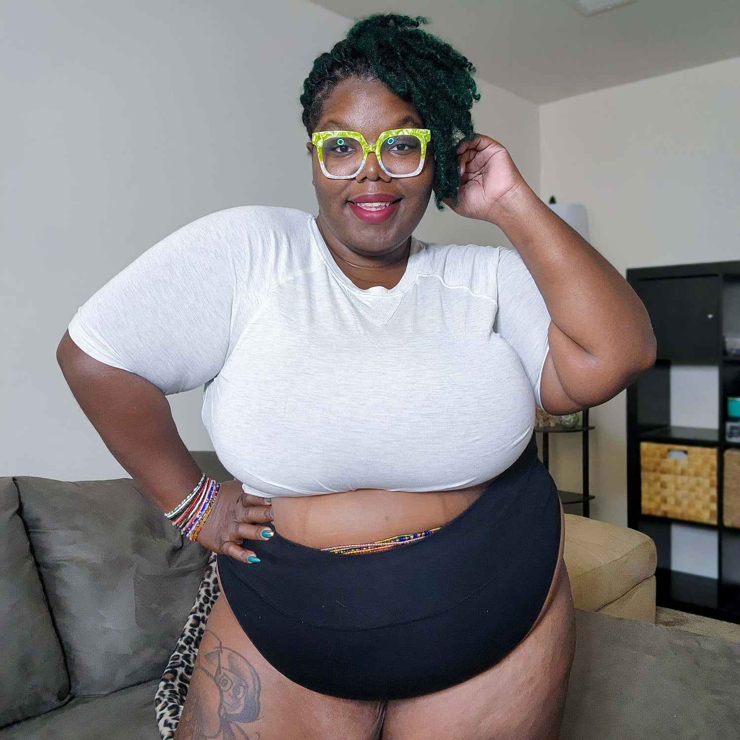 Super High Leg Panties - Black - Snag Canada