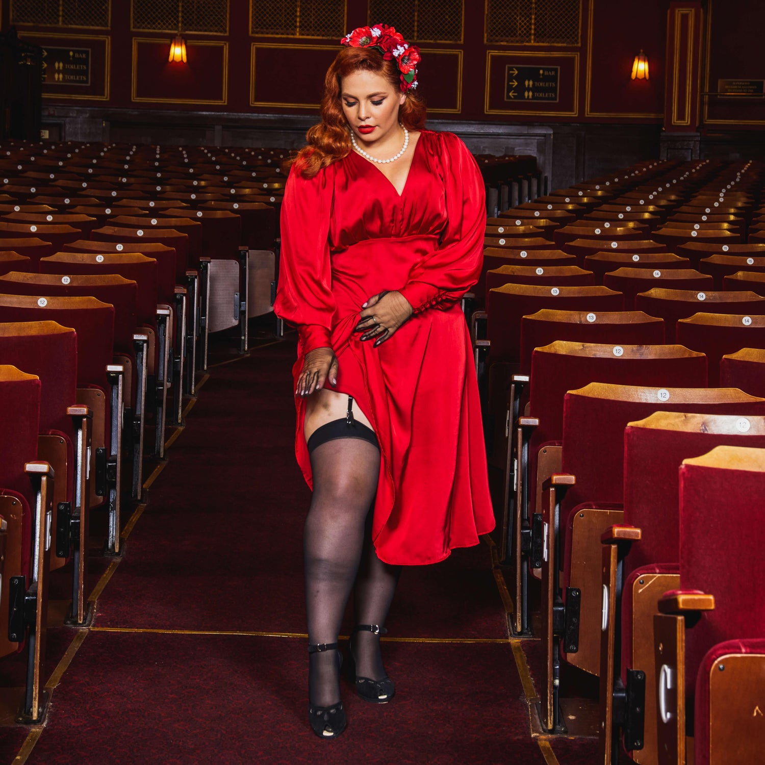 Vintage Sheer Stockings - Liquorice - Snag Canada