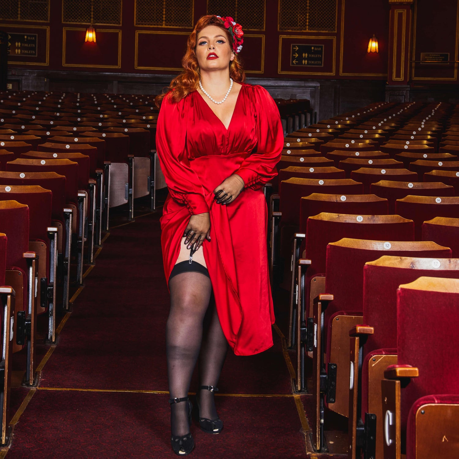 Vintage Sheer Stockings - Liquorice - Snag Canada