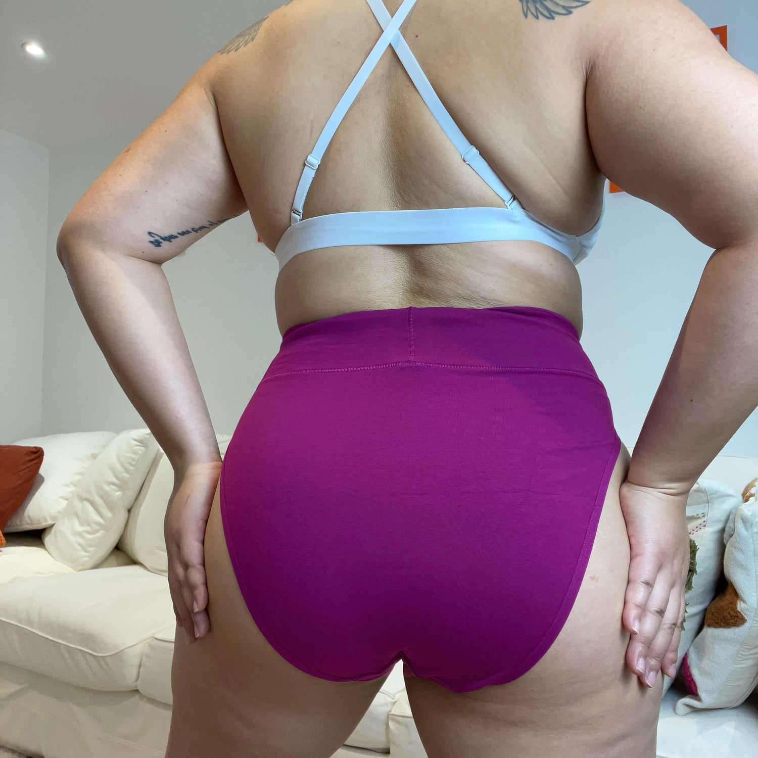 Super High Leg Panties - Figgy Pudding - Snag Canada