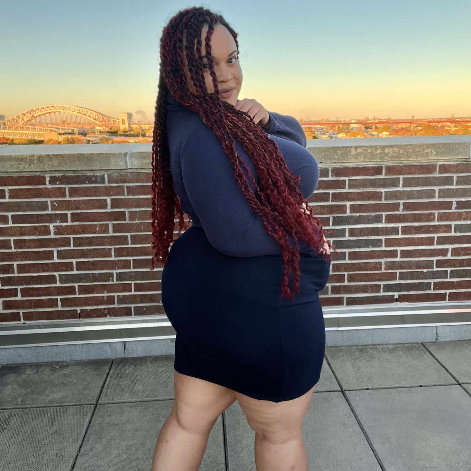 Mini Skirt - Oh! - Navy - Snag Canada