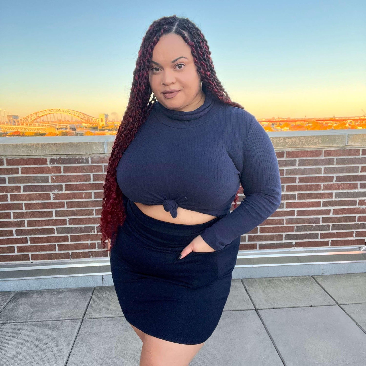 Mini Skirt - Oh! - Navy - Snag Canada