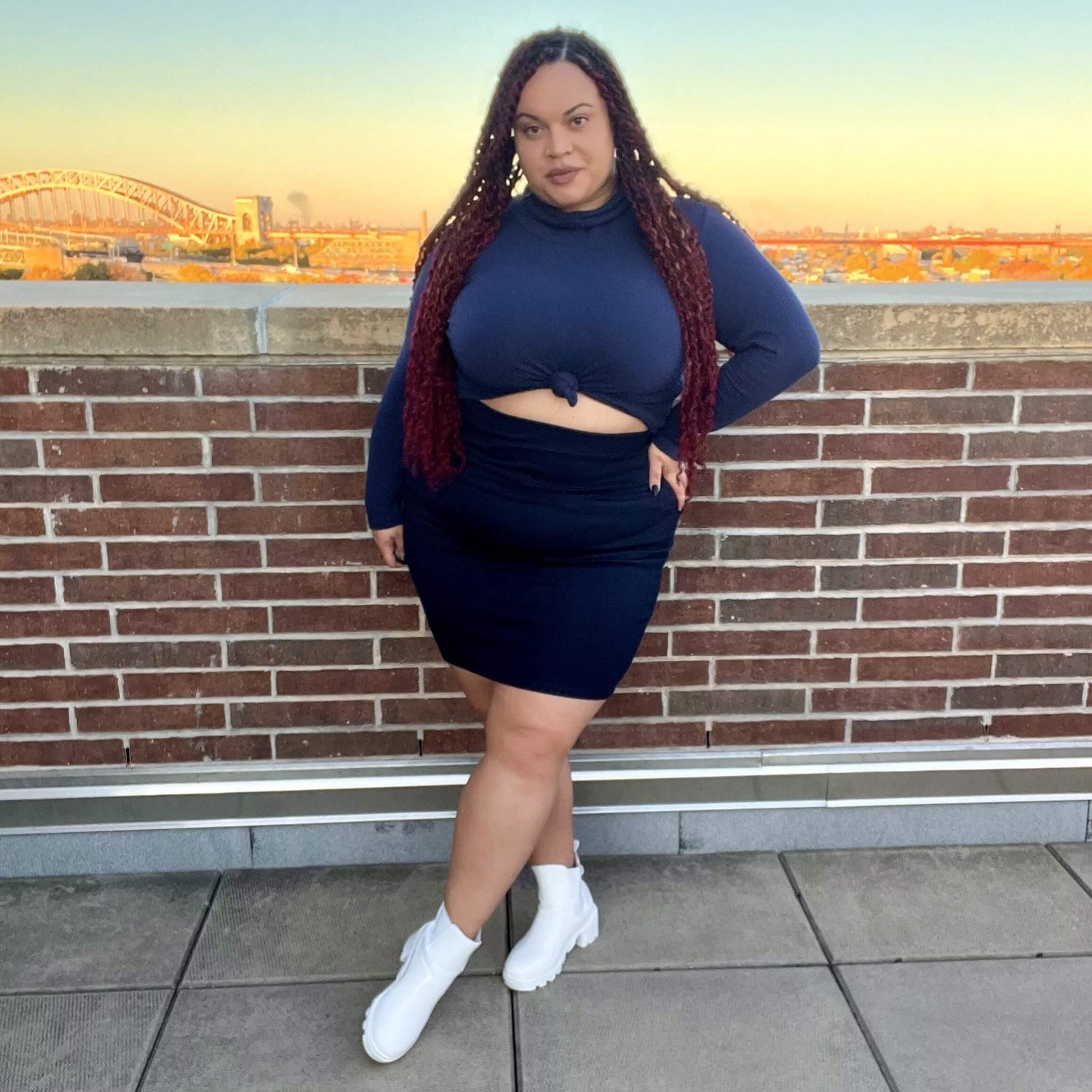 Mini Skirt - Oh! - Navy - Snag Canada