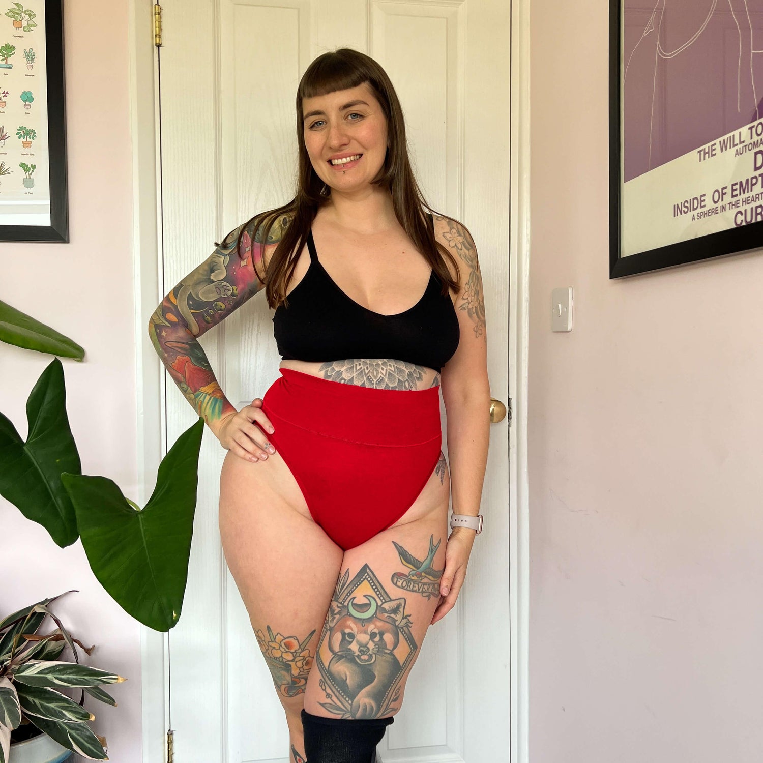 Super High Leg Panties - Lobster - Snag Canada