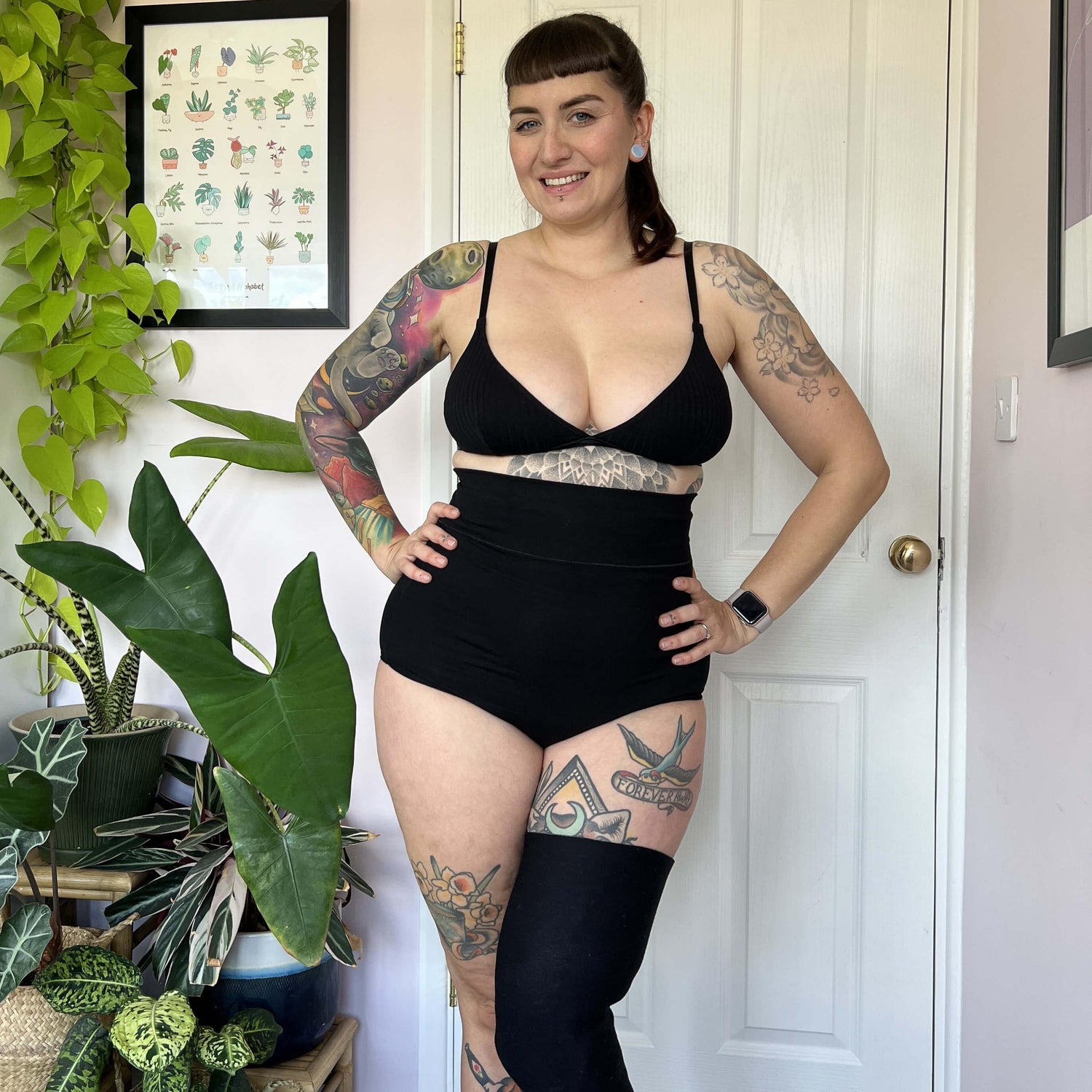 Super High Waist Panties - Black - Snag Canada